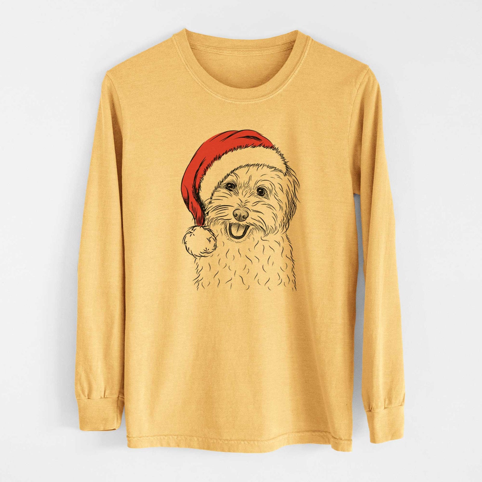 Santa Sophie Quinn the Havanese - Heavyweight 100% Cotton Long Sleeve