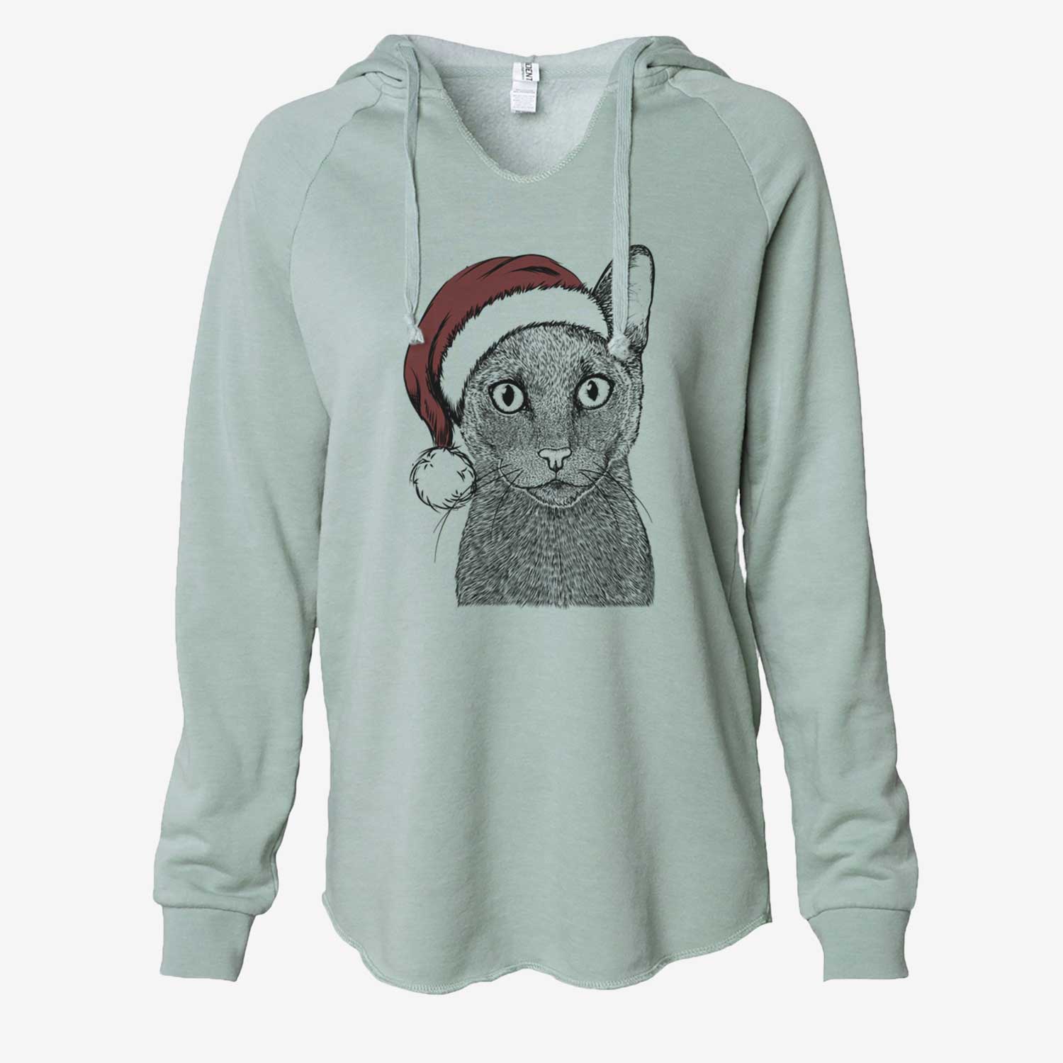 Stanley the Russian Blue Cat - Cali Wave Hooded Sweatshirt