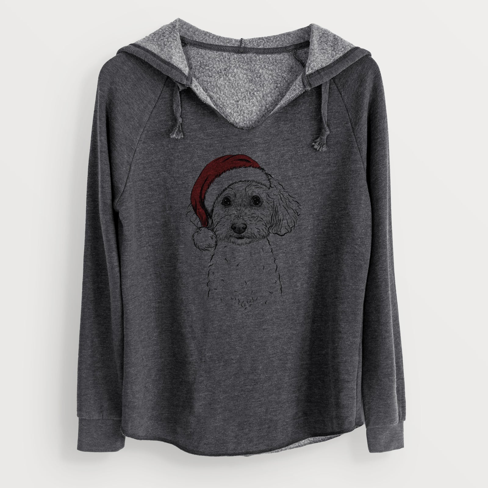 Santa Stitch the Bichonpoo - Cali Wave Hooded Sweatshirt