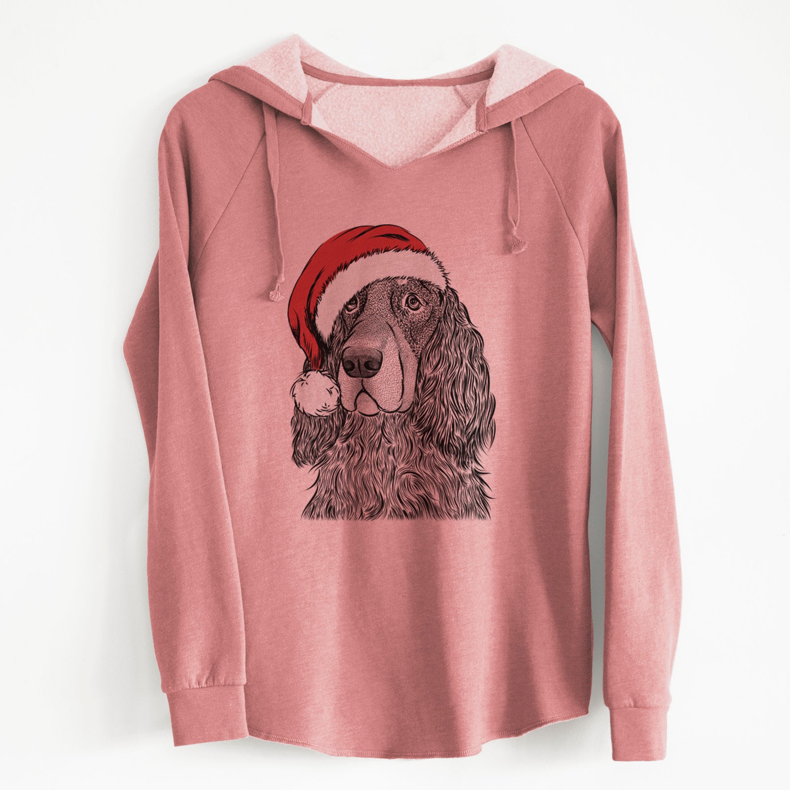 Santa Stormy the Gordon Setter - Cali Wave Hooded Sweatshirt
