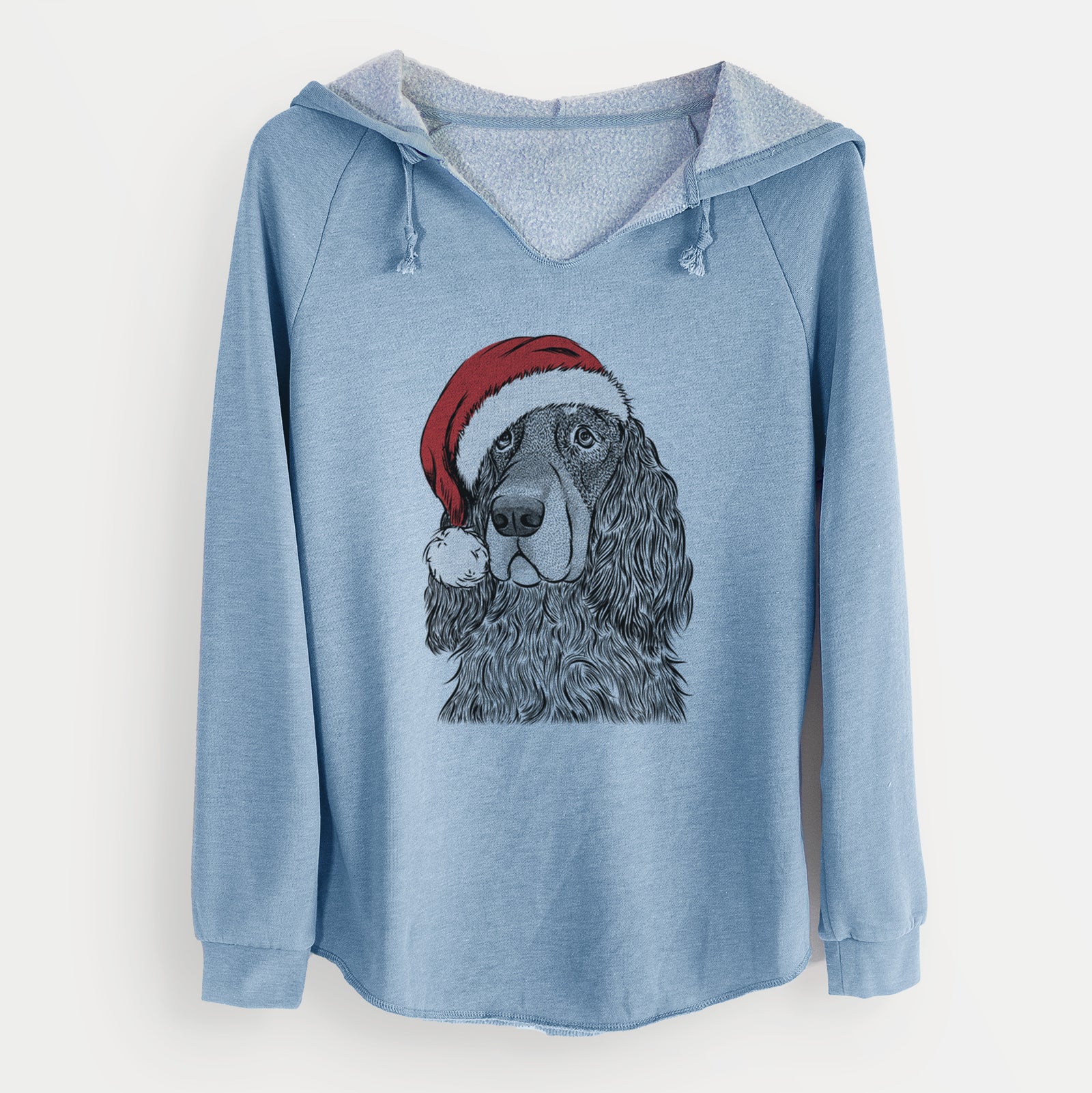 Santa Stormy the Gordon Setter - Cali Wave Hooded Sweatshirt