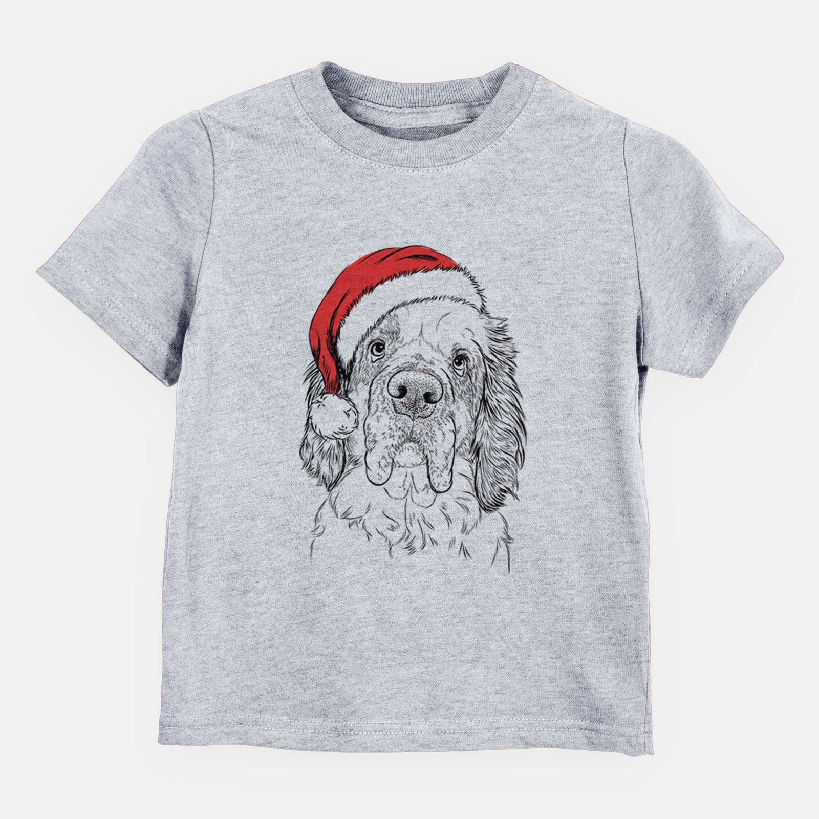 Santa Sully the Clumber Spaniel - Kids/Youth/Toddler Shirt