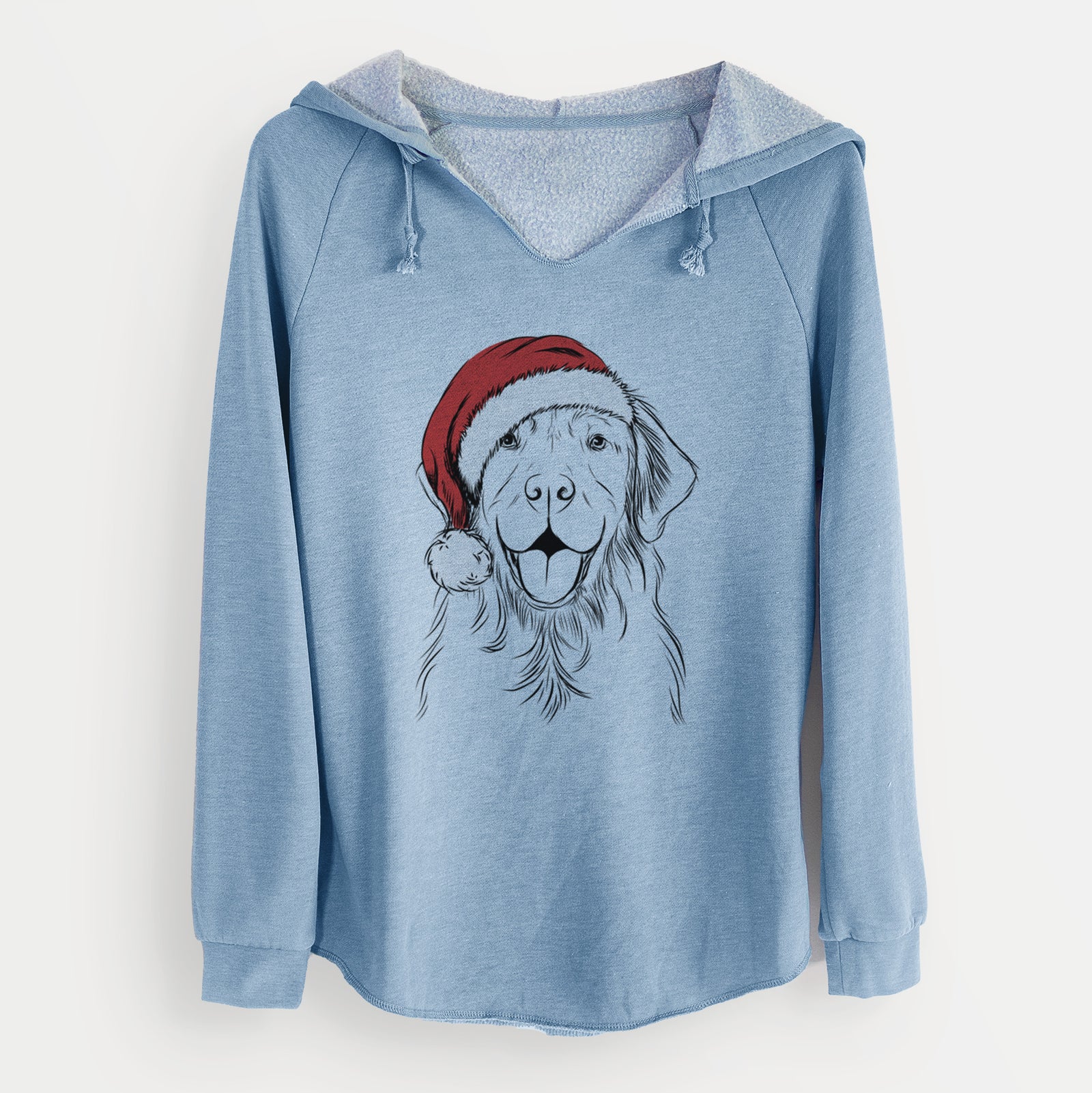 Santa Sunny the Golden Retriever - Cali Wave Hooded Sweatshirt