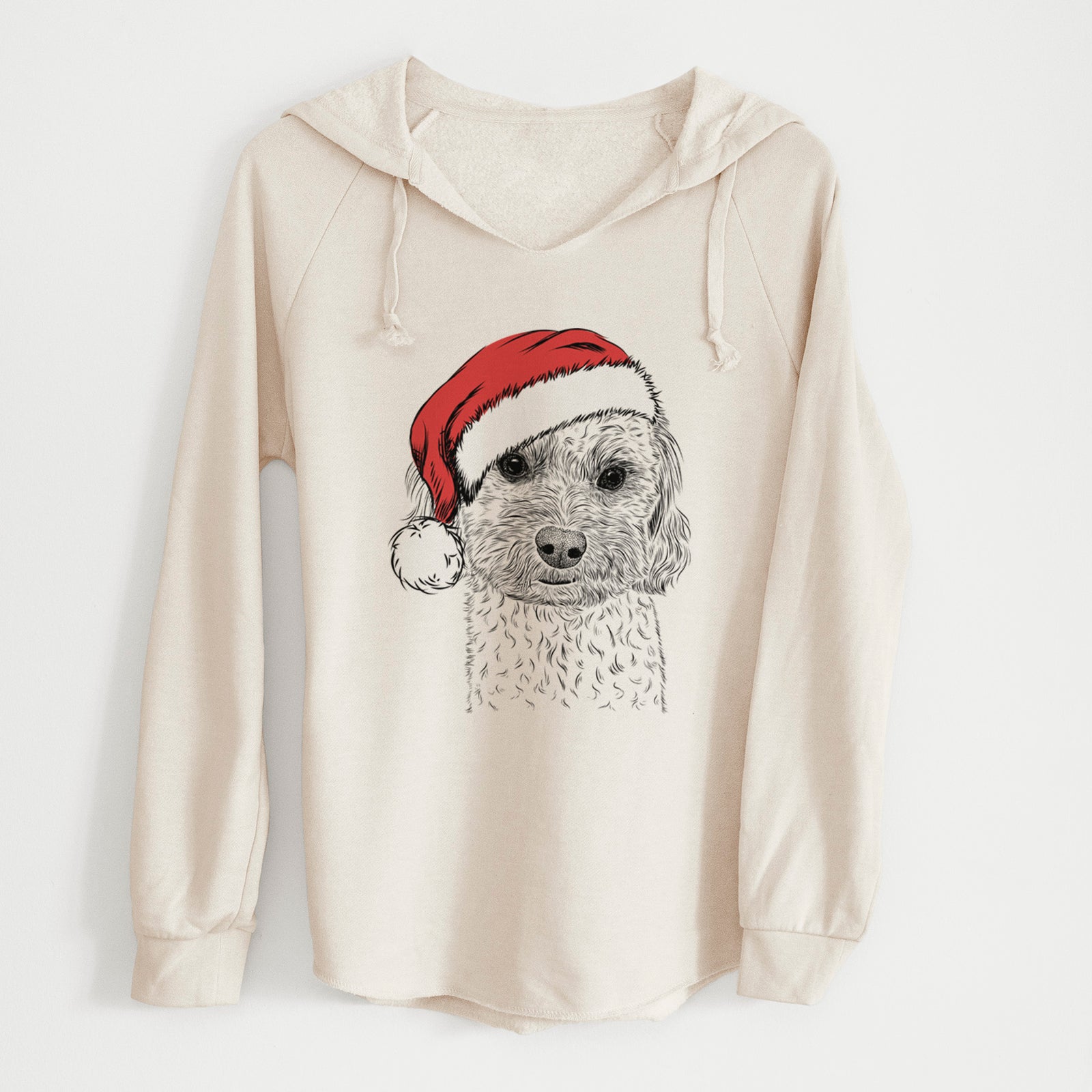 Santa Sweet George the Mixed Breed - Cali Wave Hooded Sweatshirt