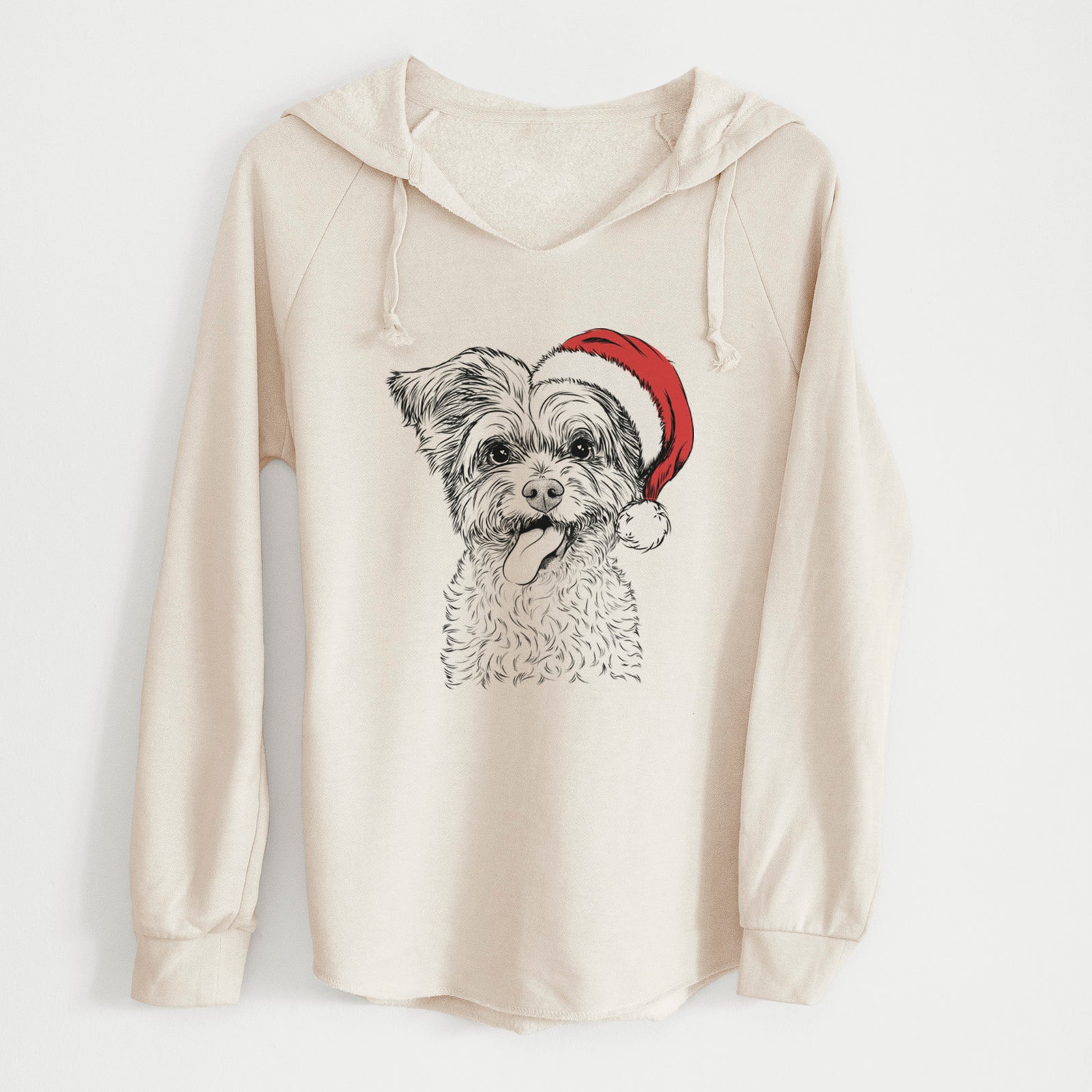 Santa Sweetie the Terrier Mix - Cali Wave Hooded Sweatshirt