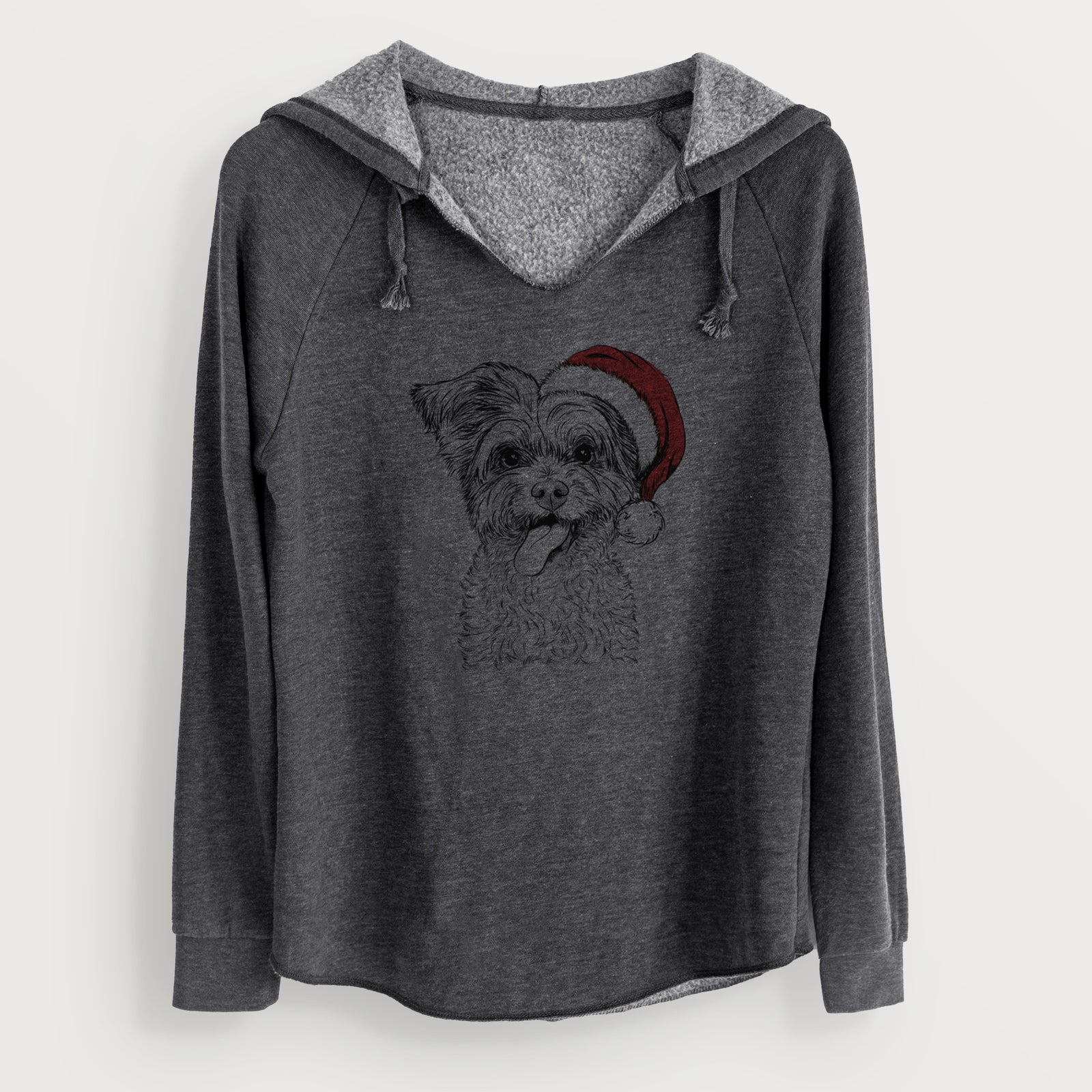 Santa Sweetie the Terrier Mix - Cali Wave Hooded Sweatshirt