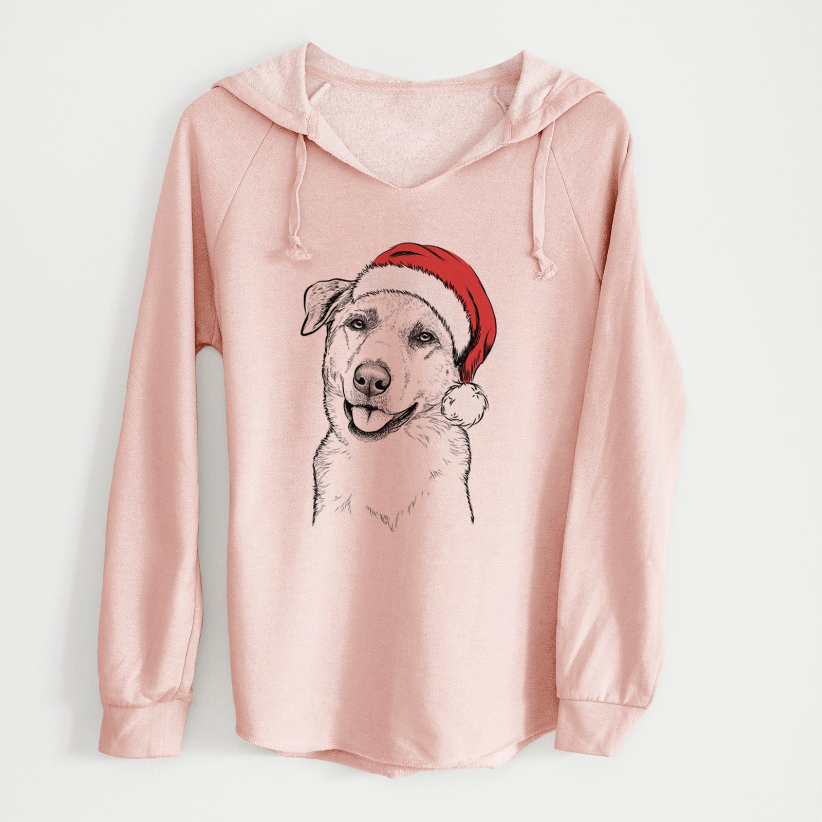 Santa Sydney the Great Pyrenees Australian Shepherd Mix - Cali Wave Hooded Sweatshirt