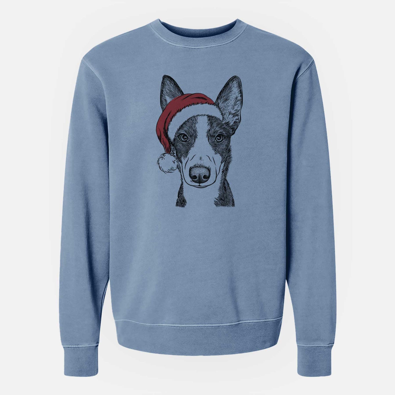 Santa Tigm the Bippet - Unisex Pigment Dyed Crew Sweatshirt