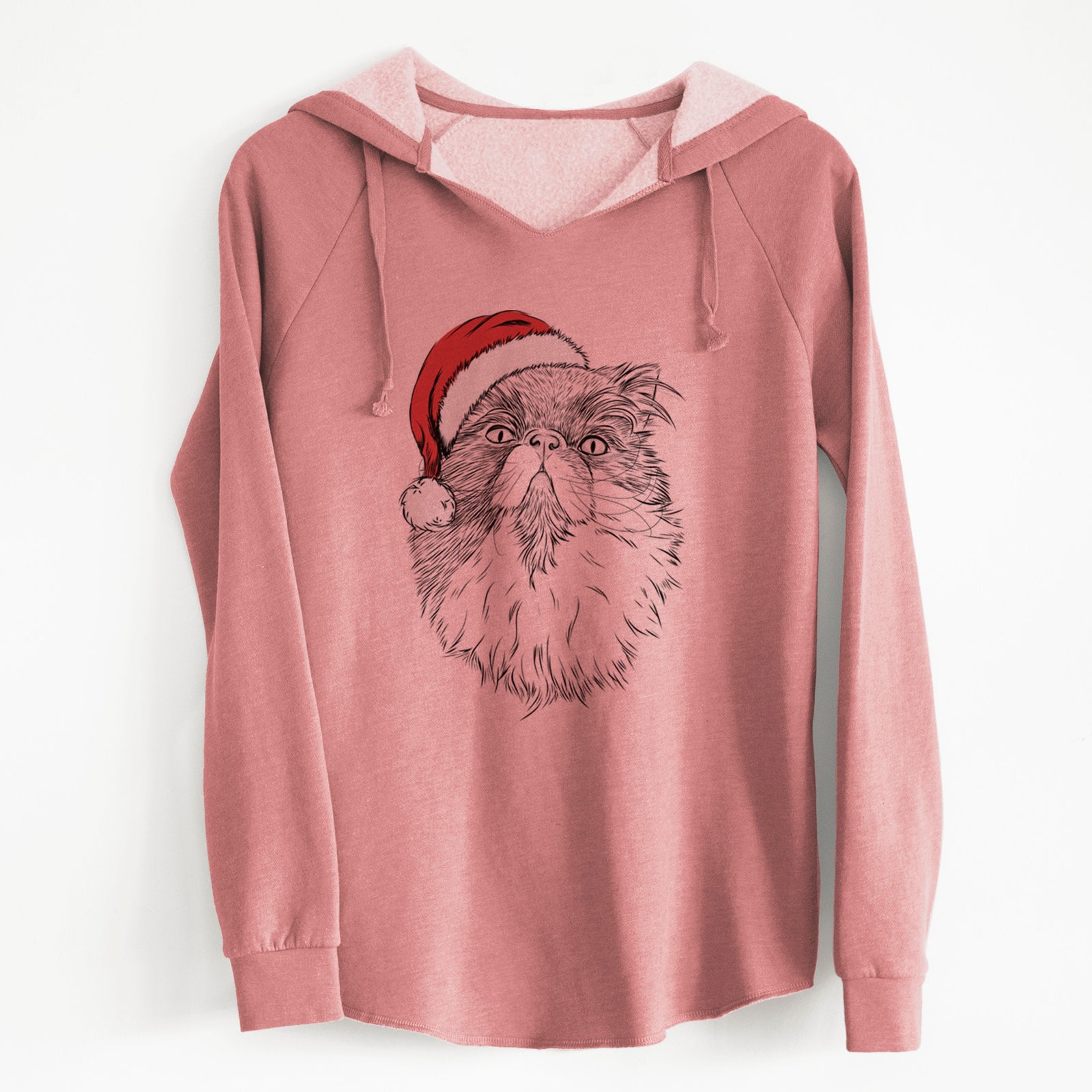 Santa Tookie the Perisan Cat - Cali Wave Hooded Sweatshirt