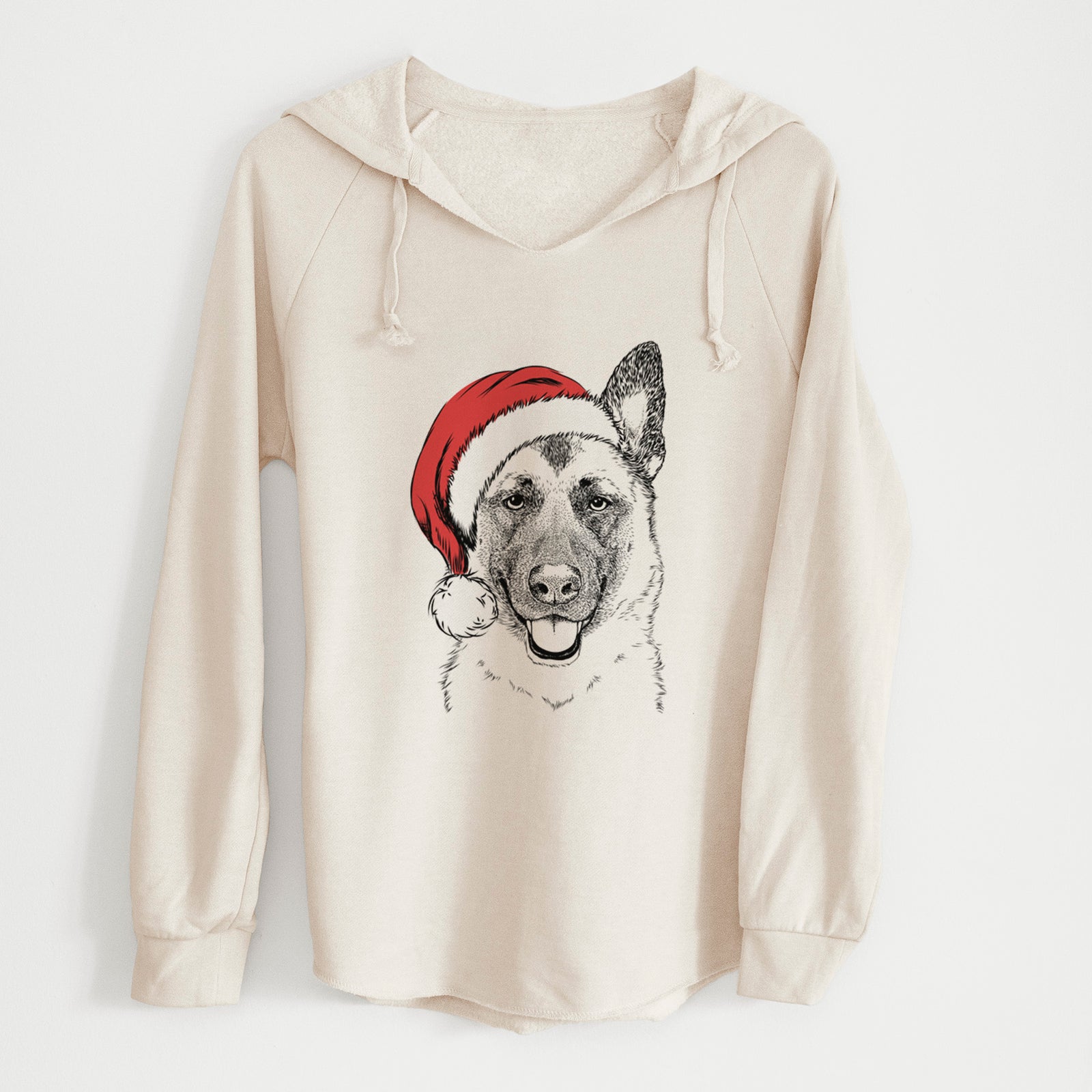 Santa Trooper the German Shepherd - Cali Wave Hooded Sweatshirt