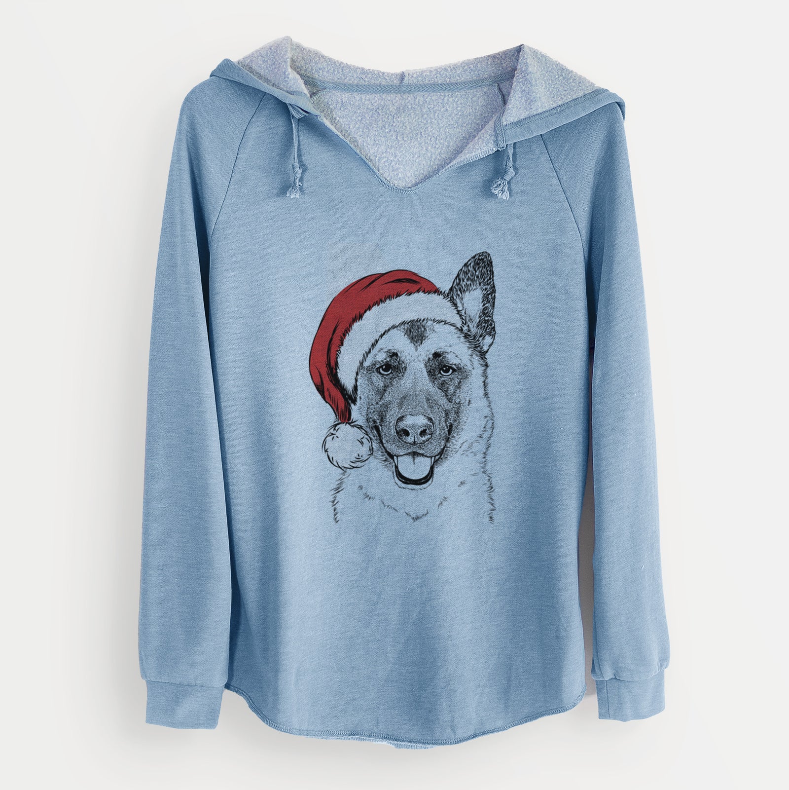 Santa Trooper the German Shepherd - Cali Wave Hooded Sweatshirt