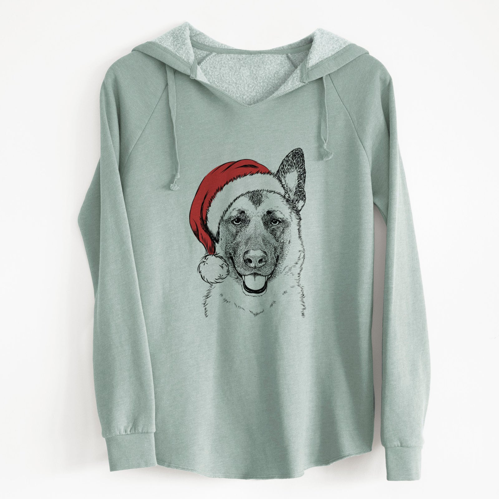 Santa Trooper the German Shepherd - Cali Wave Hooded Sweatshirt