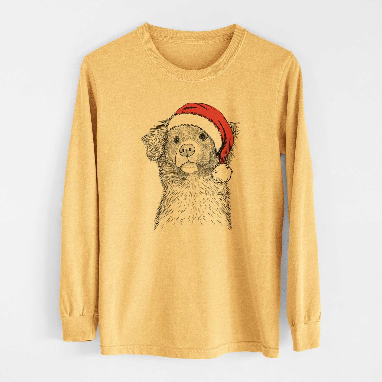 Santa Vixen the Nova Scotia Duck Tolling Retriever - Heavyweight 100% Cotton Long Sleeve