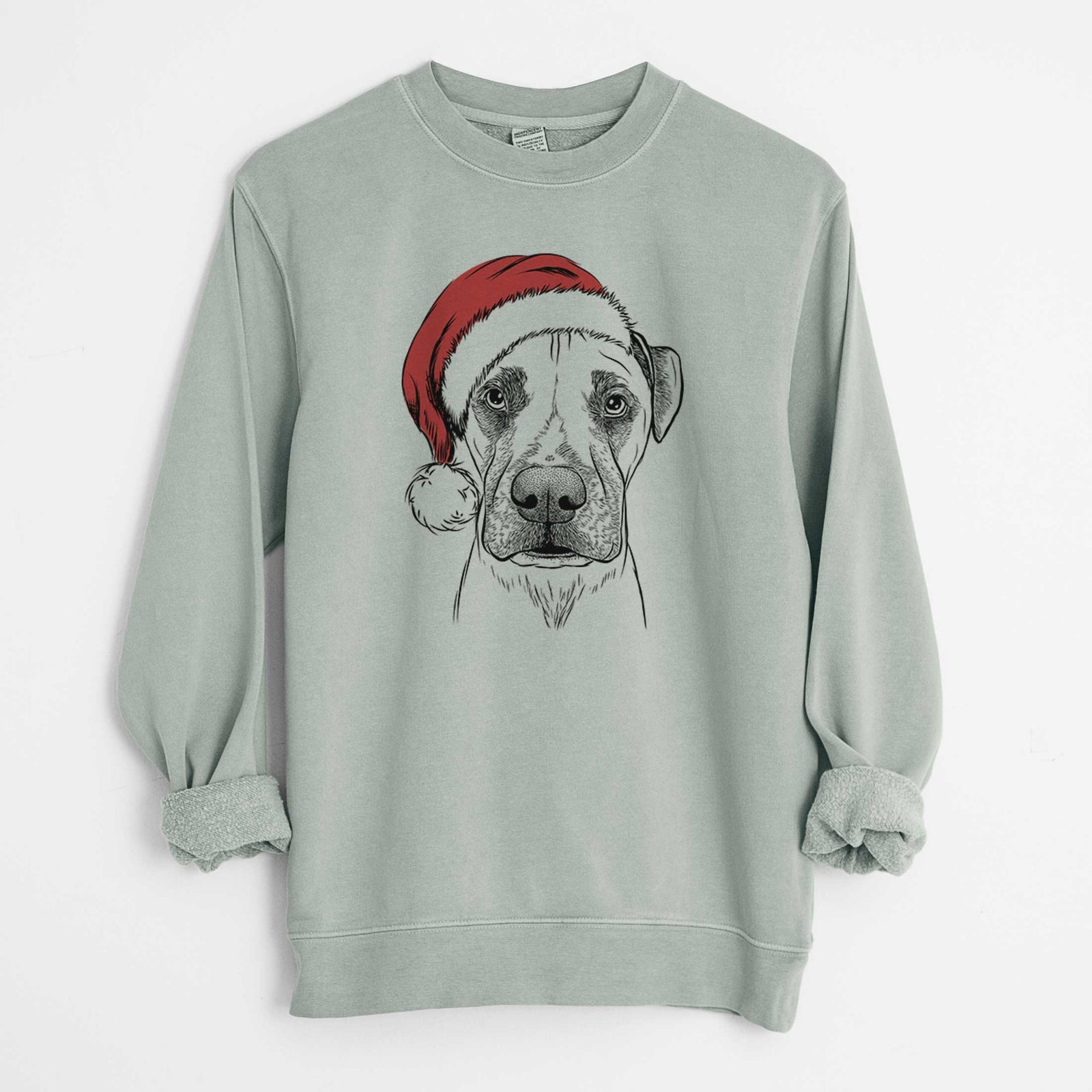 Santa Waylon the Boxane - Unisex Pigment Dyed Crew Sweatshirt
