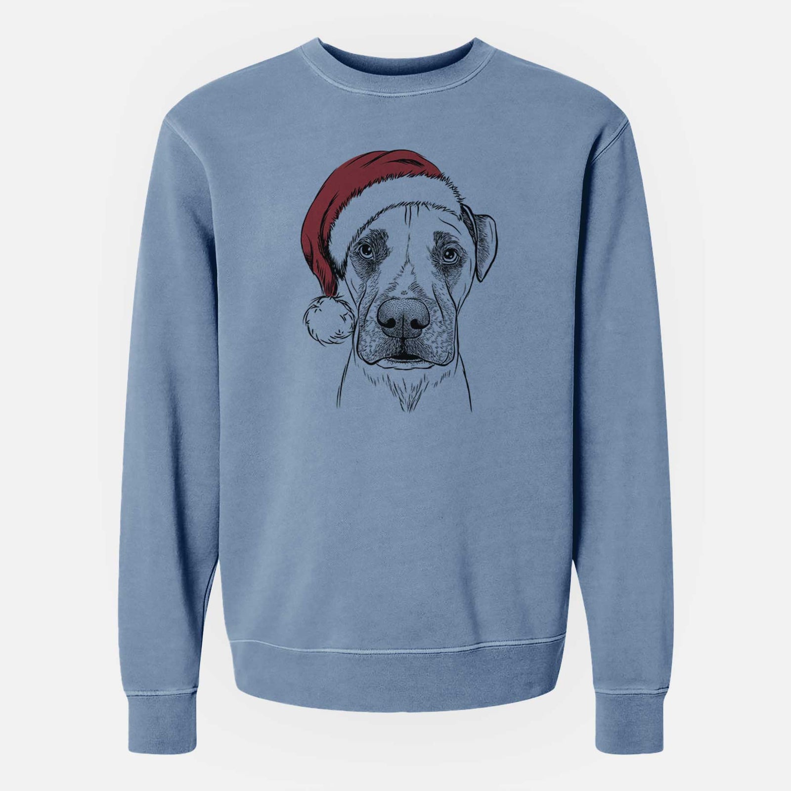Santa Waylon the Boxane - Unisex Pigment Dyed Crew Sweatshirt