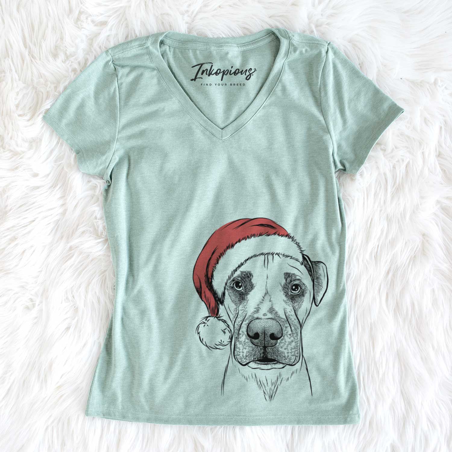 Santa Waylon the Boxane - Women's V-neck Shirt