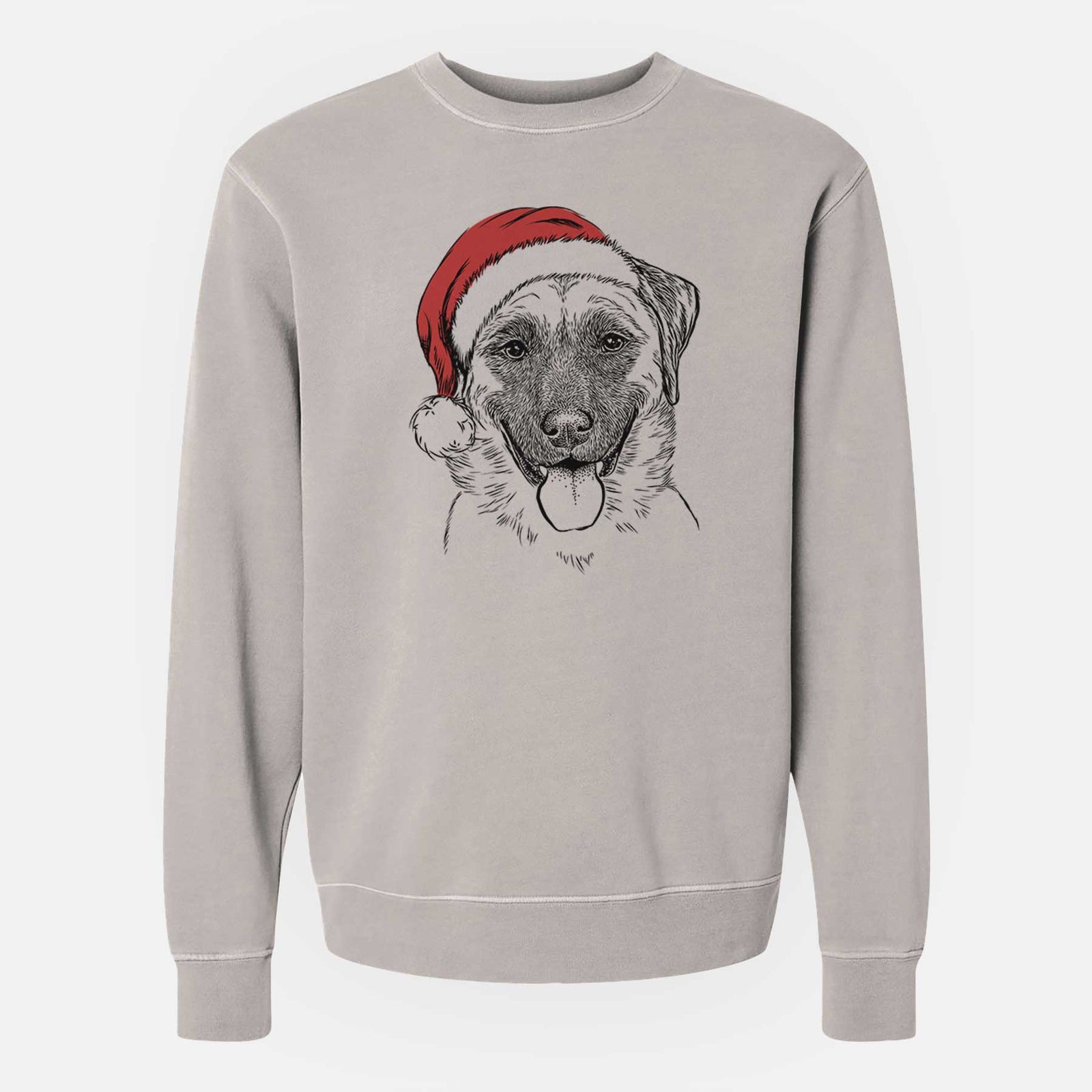 Santa Willow the Anatolian Shepherd - Unisex Pigment Dyed Crew Sweatshirt