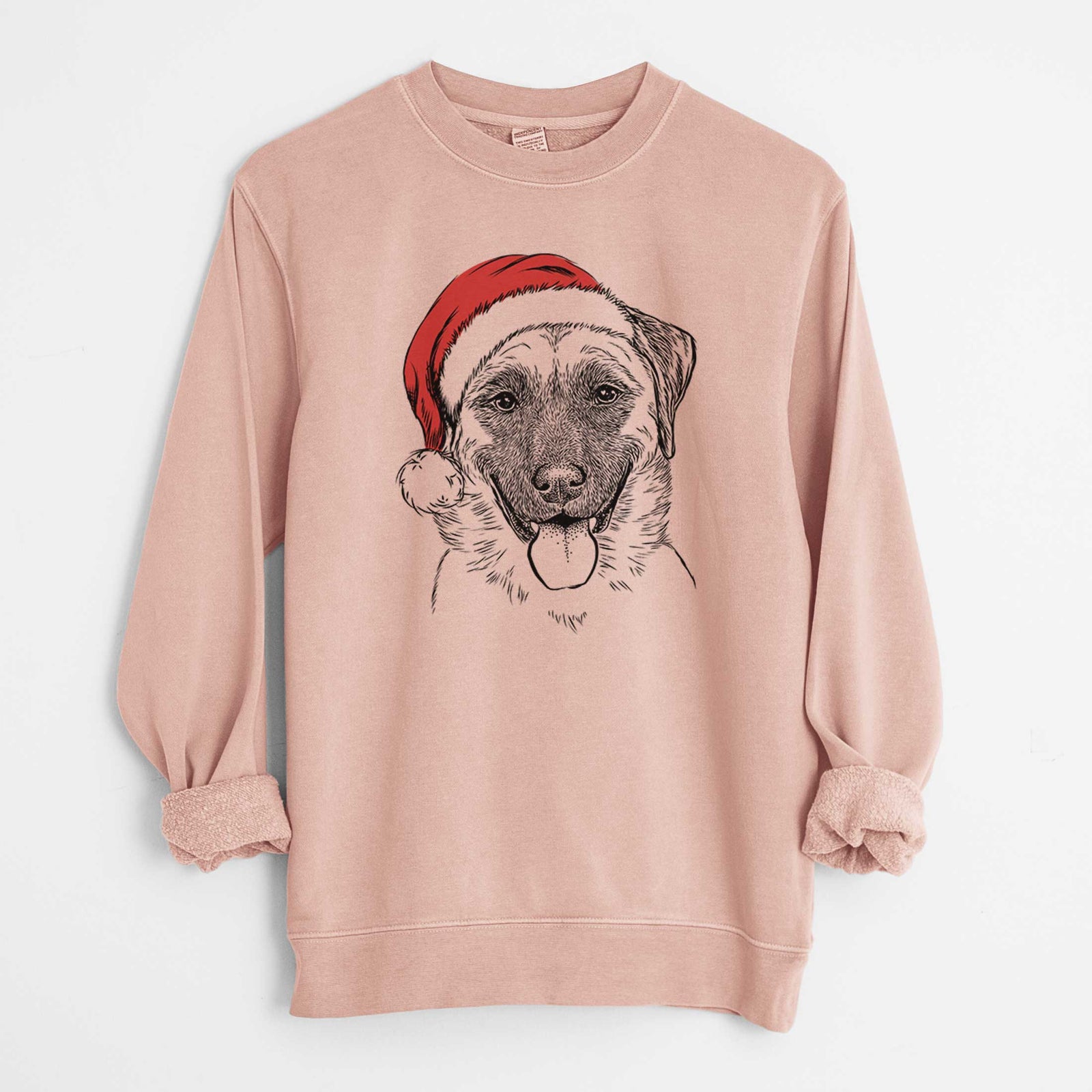 Santa Willow the Anatolian Shepherd - Unisex Pigment Dyed Crew Sweatshirt