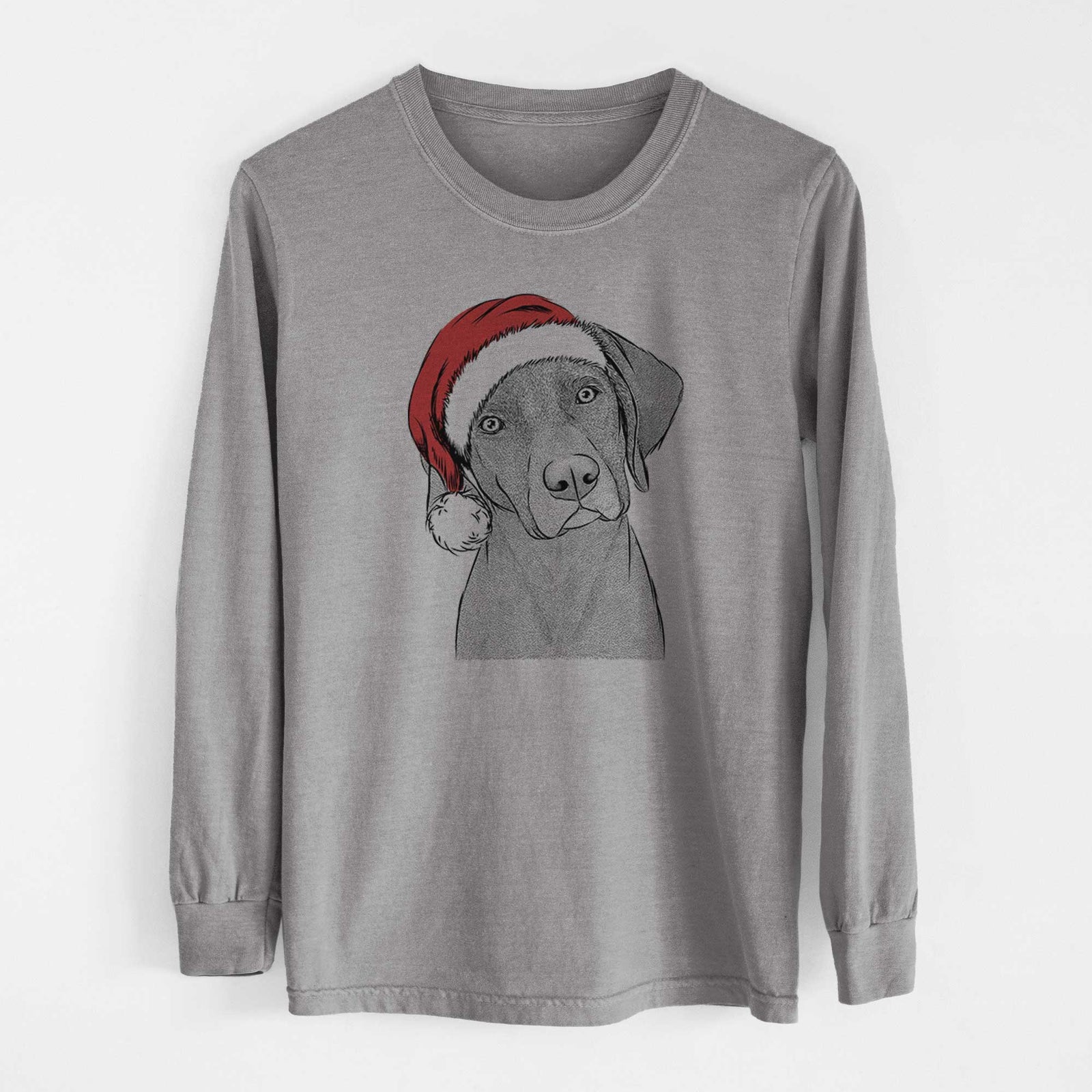 Santa Willow the Weizsla - Heavyweight 100% Cotton Long Sleeve