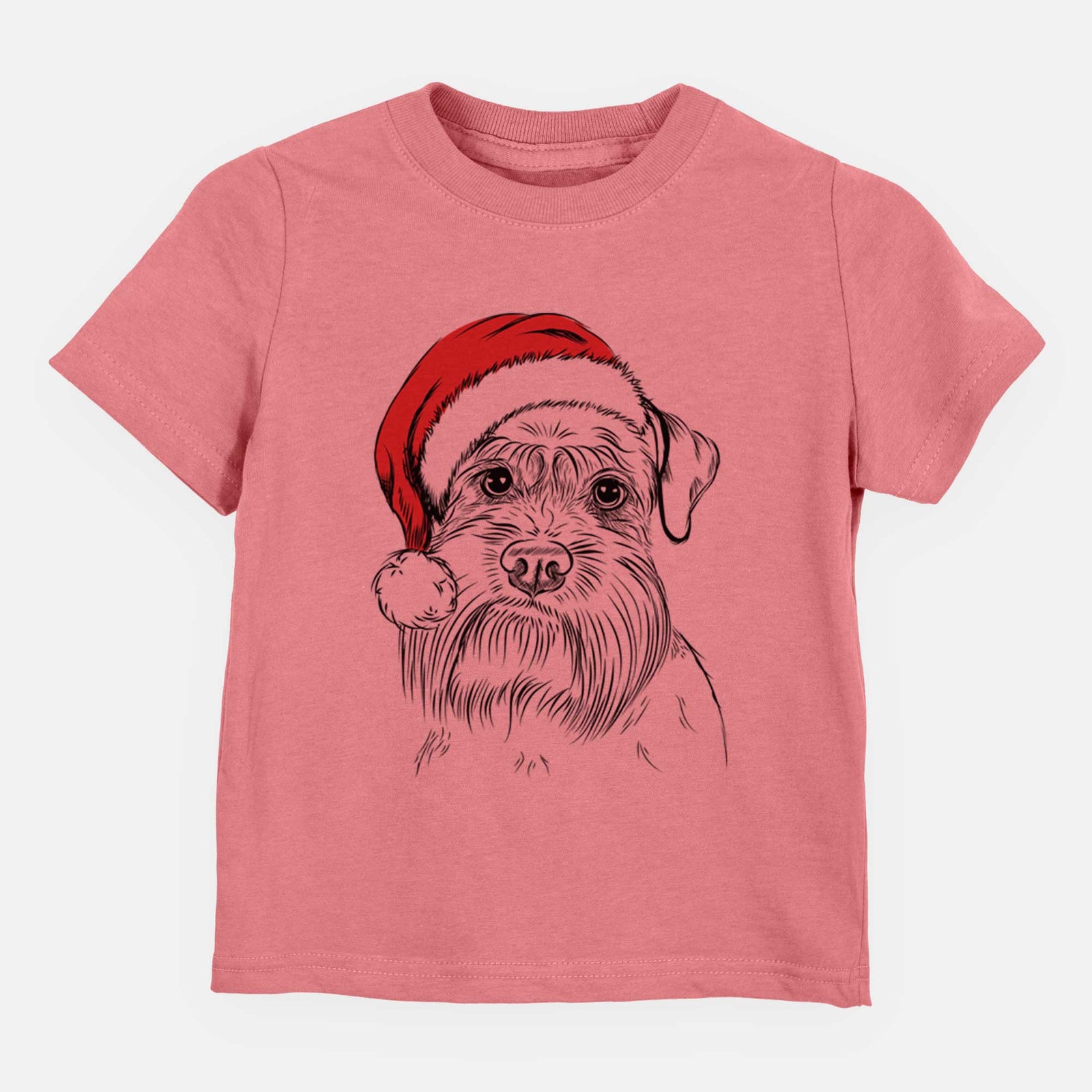 Santa Wrigley the Schnauzer - Kids/Youth/Toddler Shirt