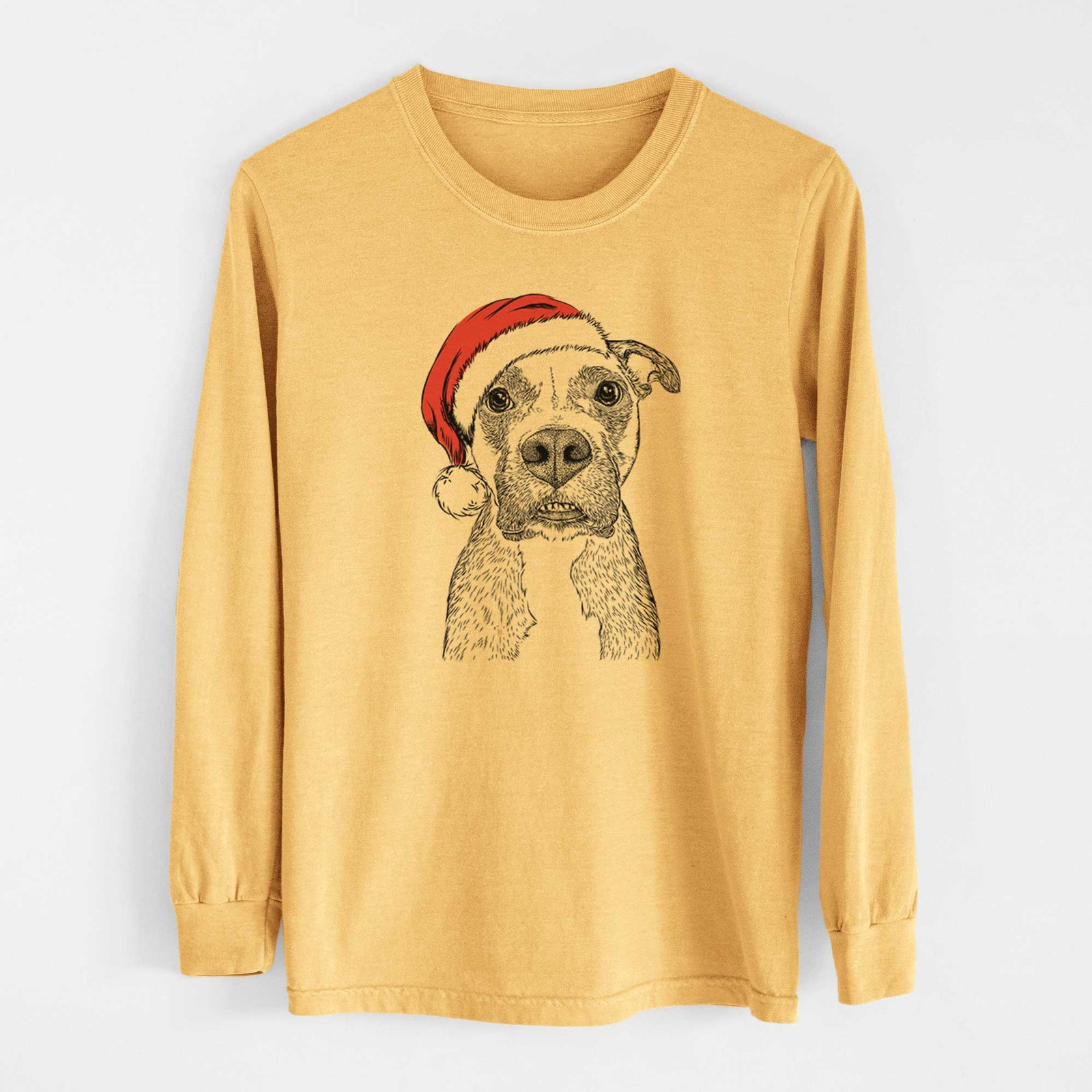 Santa Xena the Mixed Breed - Heavyweight 100% Cotton Long Sleeve