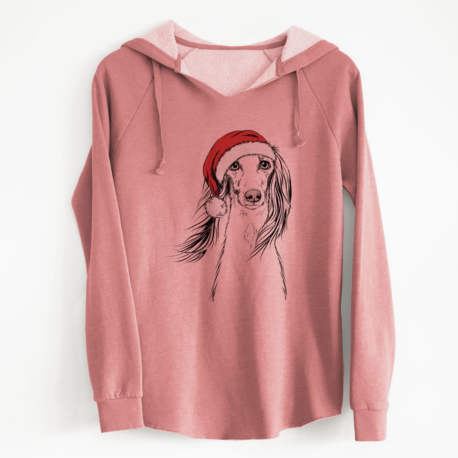 Santa Zahra the Saluki - Cali Wave Hooded Sweatshirt