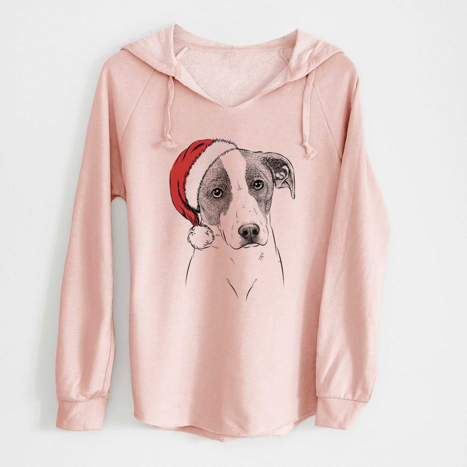 Santa Zephyr the Pointer Mix - Cali Wave Hooded Sweatshirt