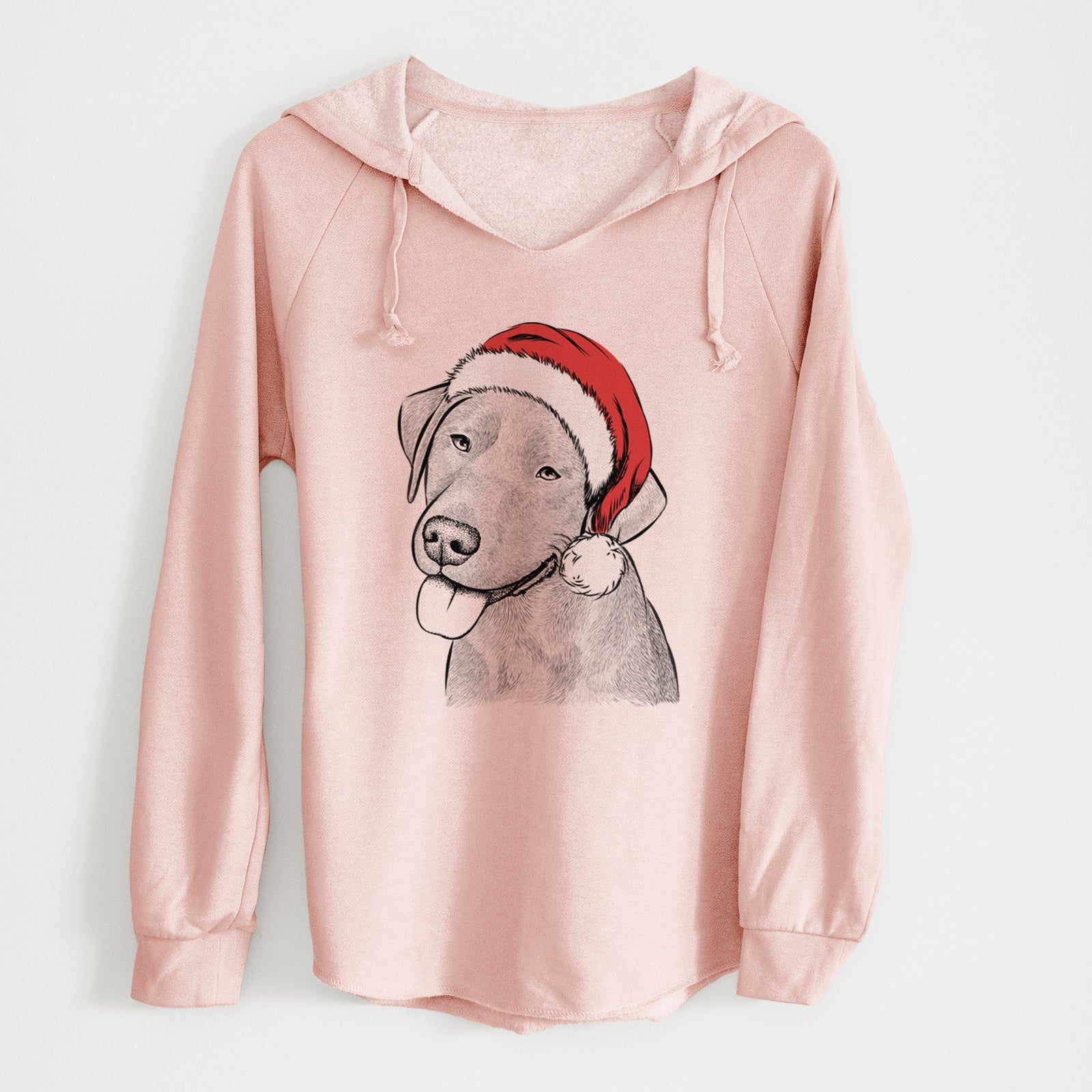 Santa Zeppelin the Black Labrador - Cali Wave Hooded Sweatshirt