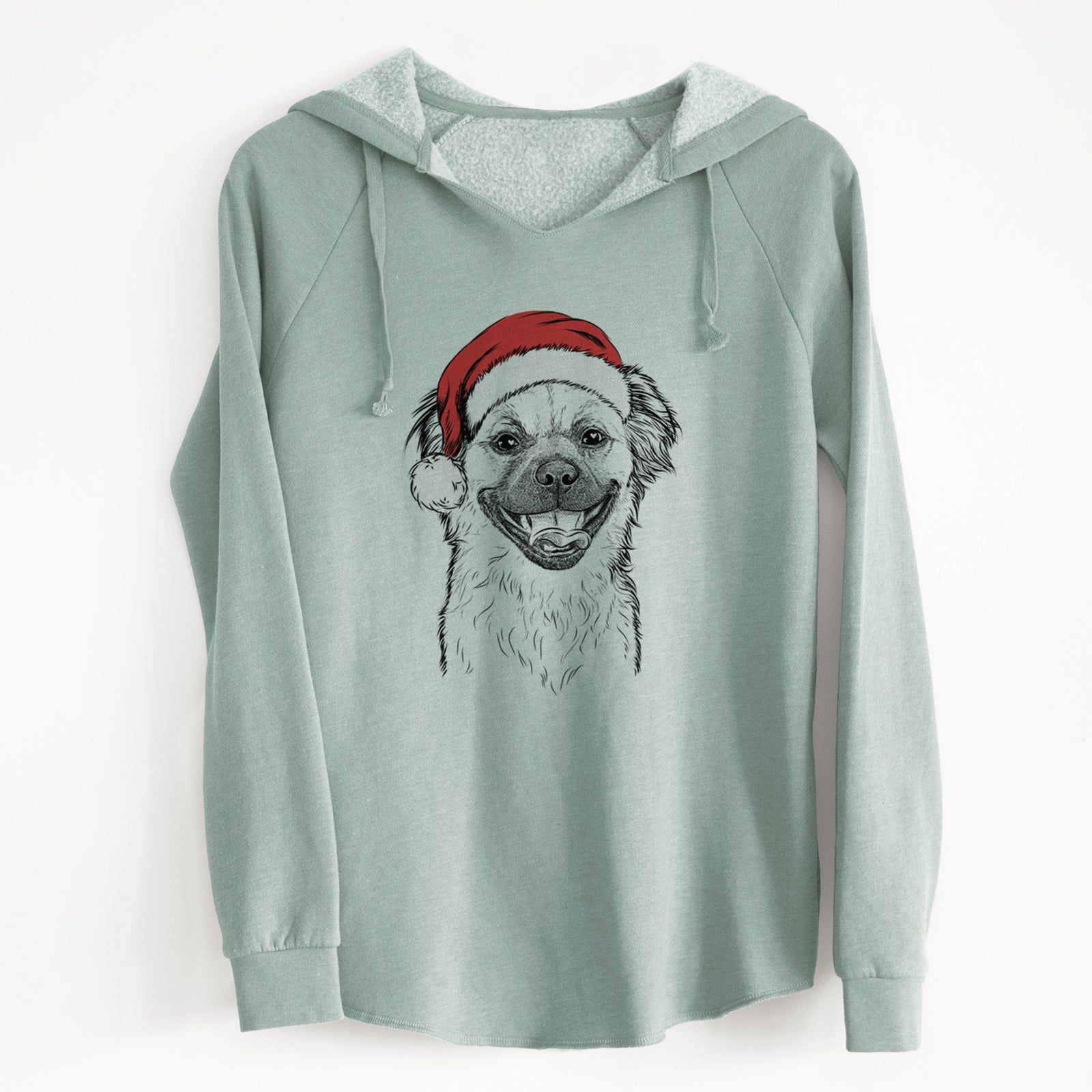 Santa Zuri the Spaniel Mix - Cali Wave Hooded Sweatshirt