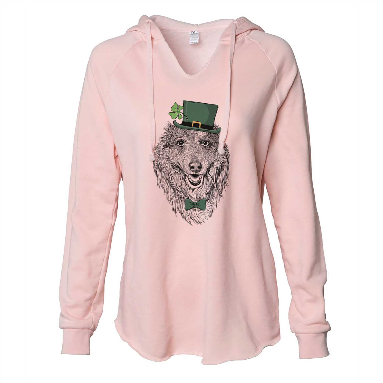 St. Patrick's Addie the Collie Mix - Cali Wave Hooded Sweatshirt