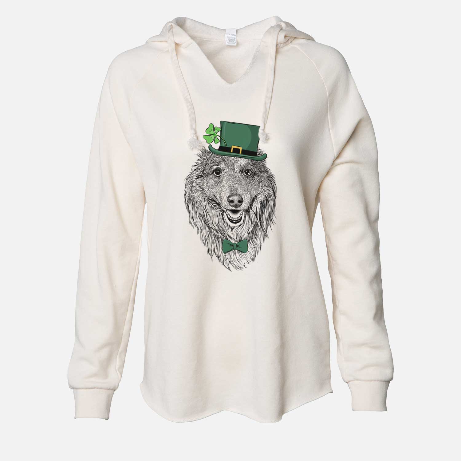 St. Patrick's Addie the Collie Mix - Cali Wave Hooded Sweatshirt