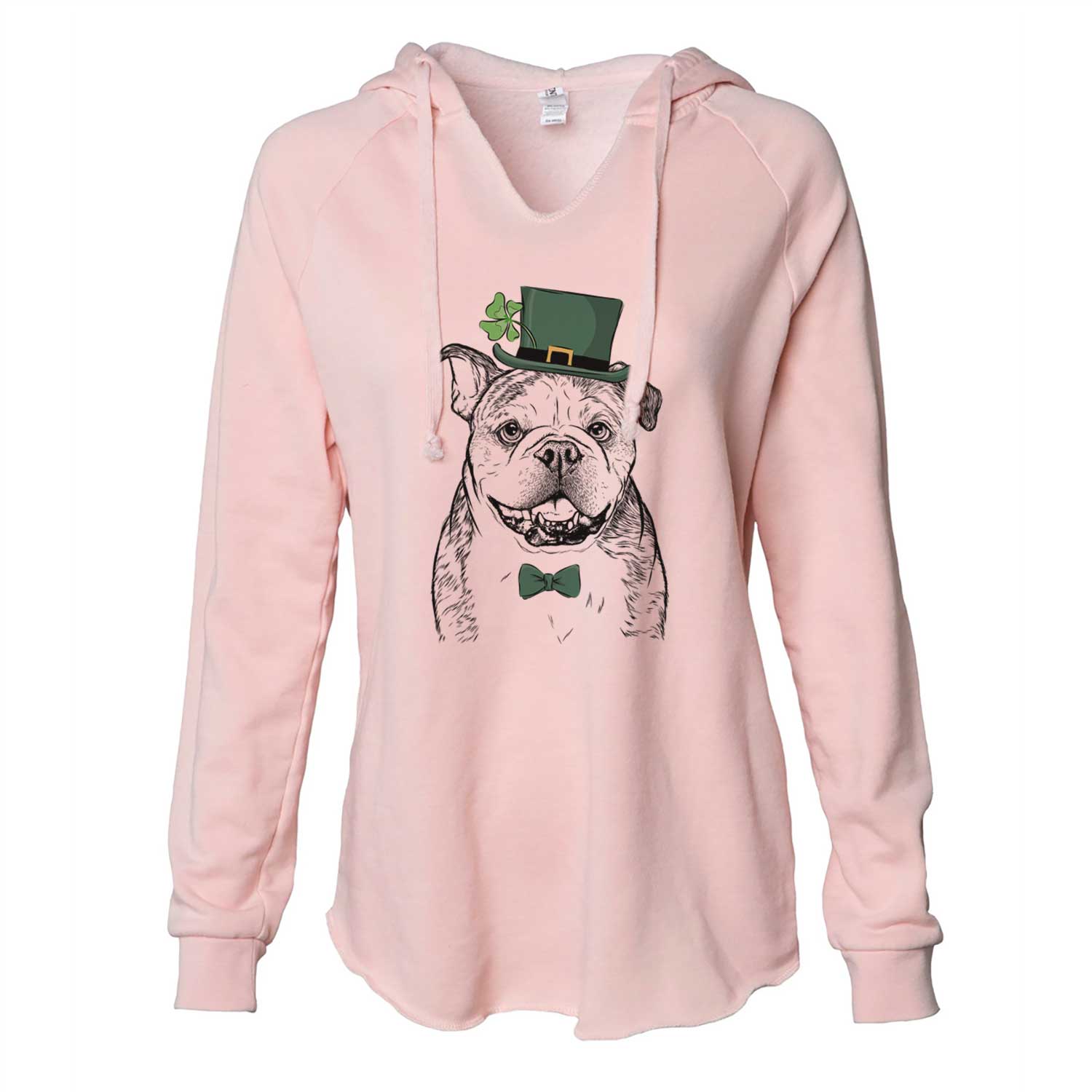 St. Patrick's Agatha the Boston Bulldog - Cali Wave Hooded Sweatshirt
