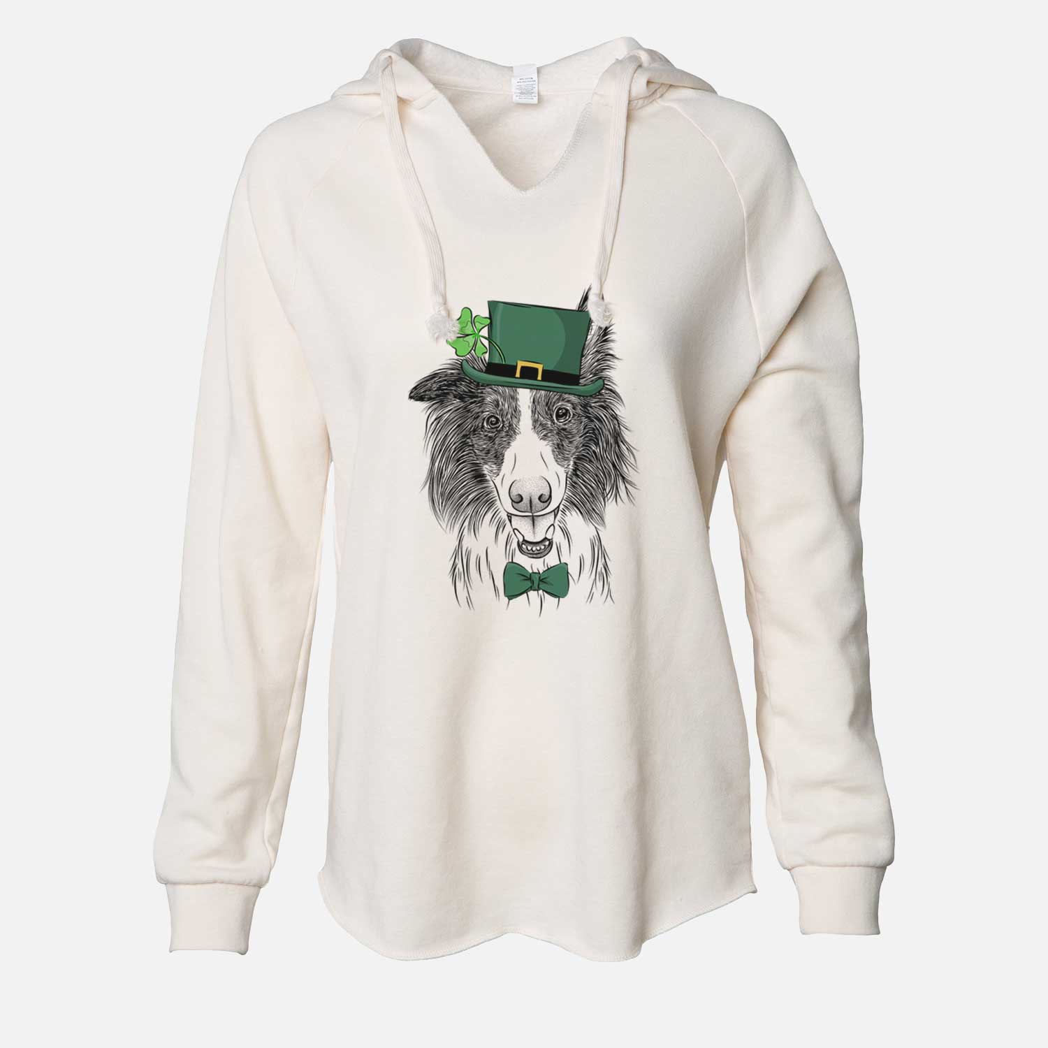 St. Patrick's Archie the Silken Windhound - Cali Wave Hooded Sweatshirt
