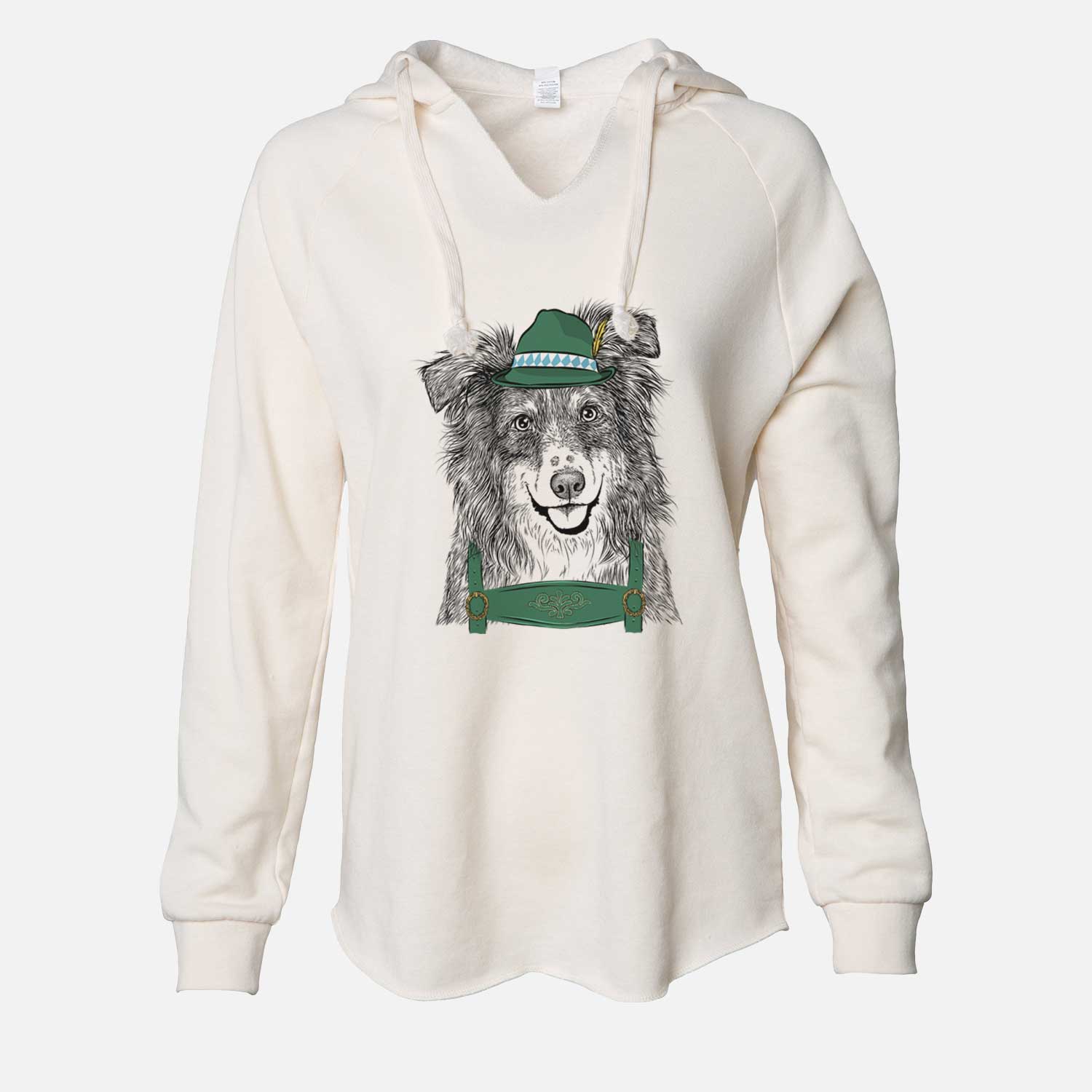St. Patrick's Aushe the Australian Shepherd - Cali Wave Hooded Sweatshirt
