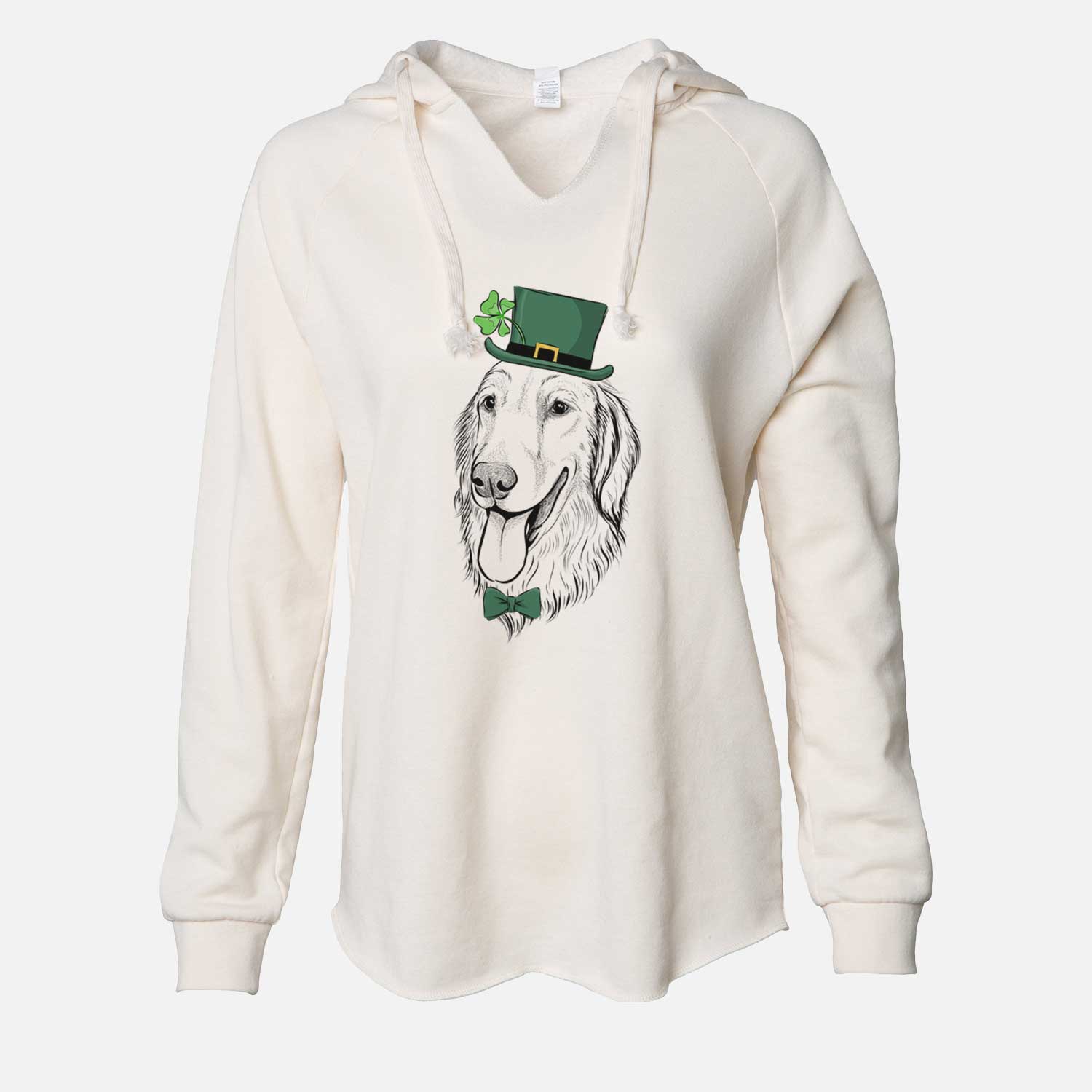 St. Patrick's Bailey the Golden Retriever - Cali Wave Hooded Sweatshirt