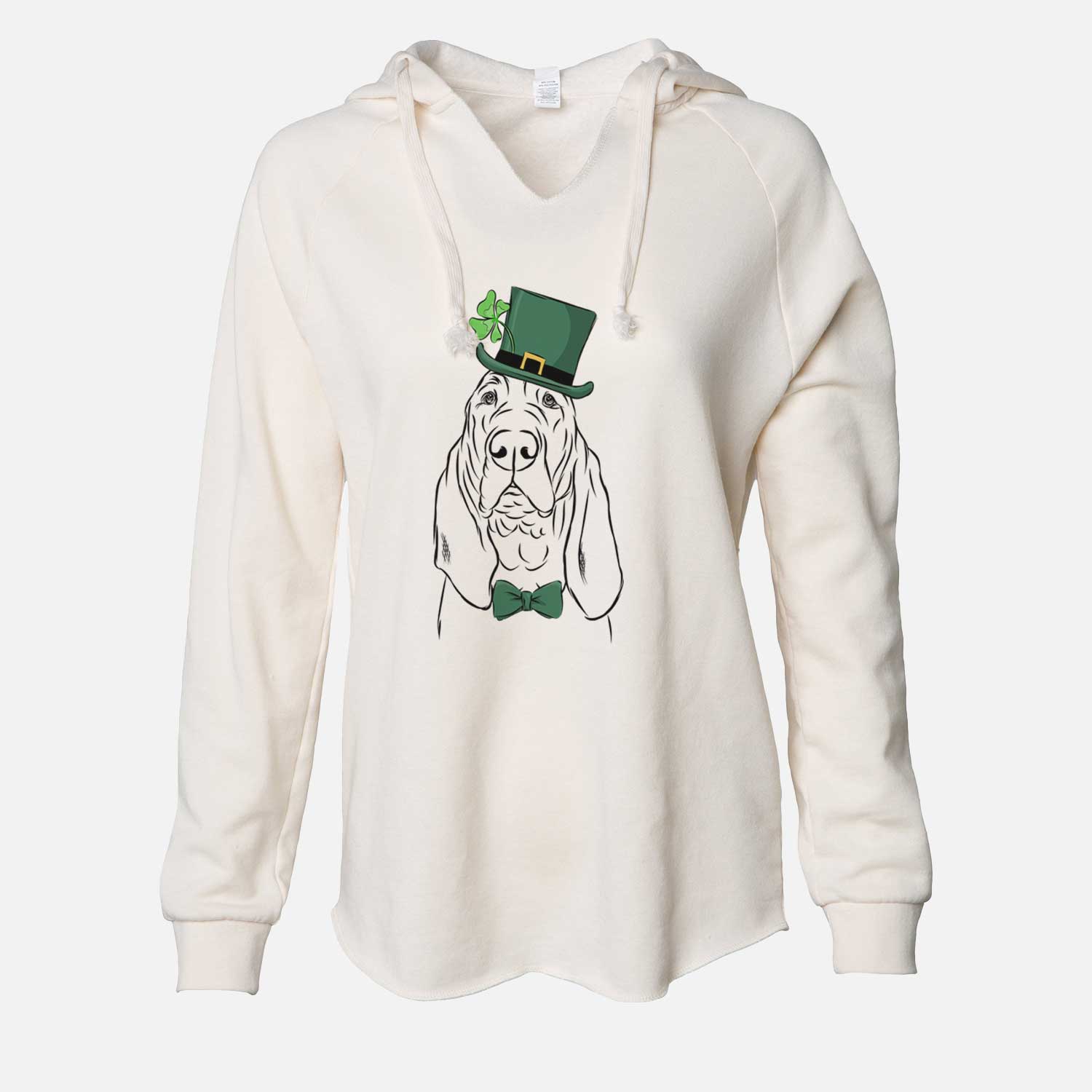 St. Patrick's Baron the Bloodhound - Cali Wave Hooded Sweatshirt
