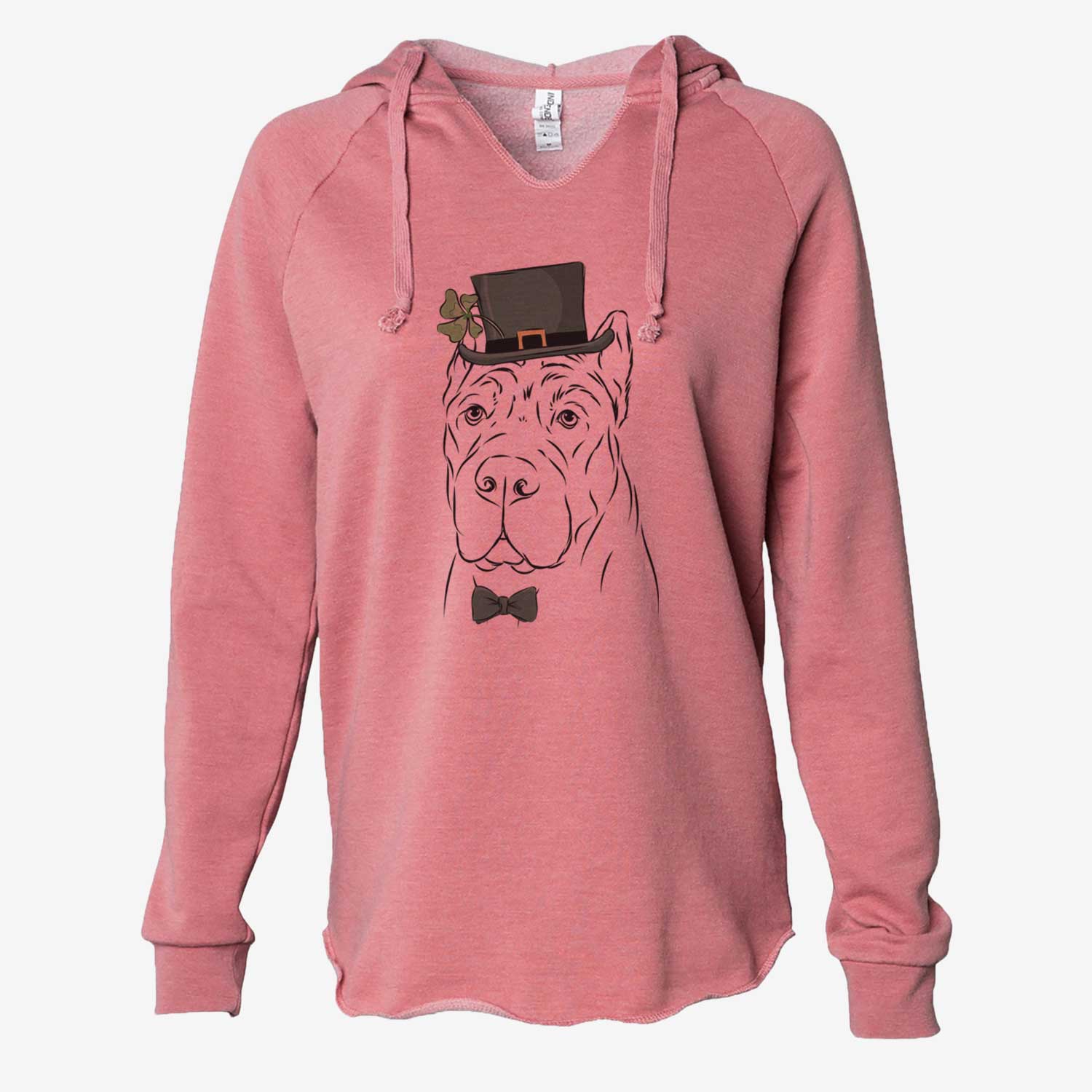 St. Patrick's Bearson the Cane Corso - Cali Wave Hooded Sweatshirt