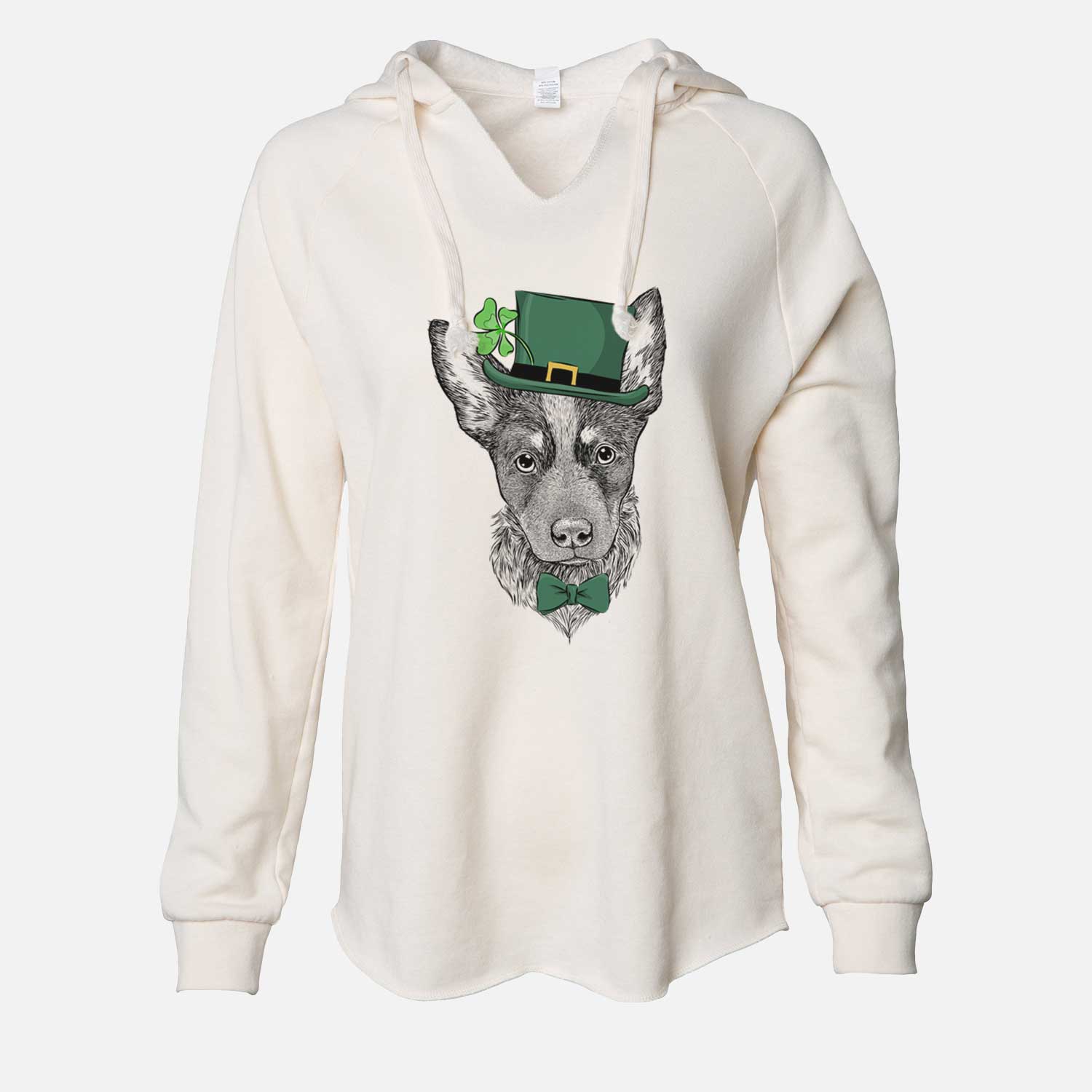 St. Patrick's Bella the Blue Heeler Puppy - Cali Wave Hooded Sweatshirt