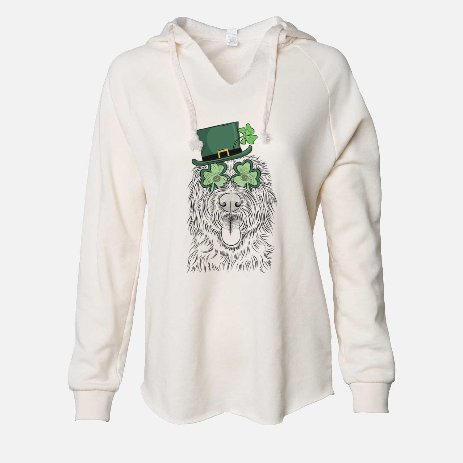 St. Patrick's Bennett the Doodle - Cali Wave Hooded Sweatshirt