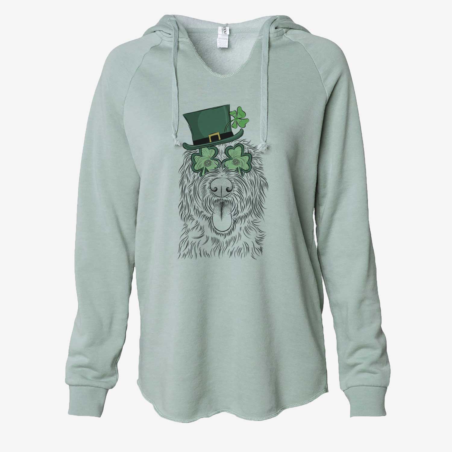 St. Patrick's Bennett the Doodle - Cali Wave Hooded Sweatshirt