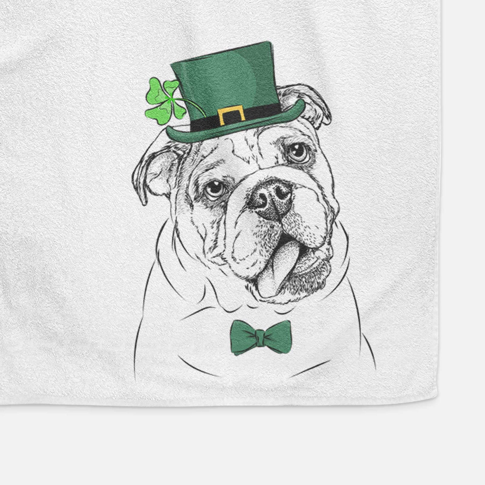 Benson the English Bulldog Decorative Hand Towel