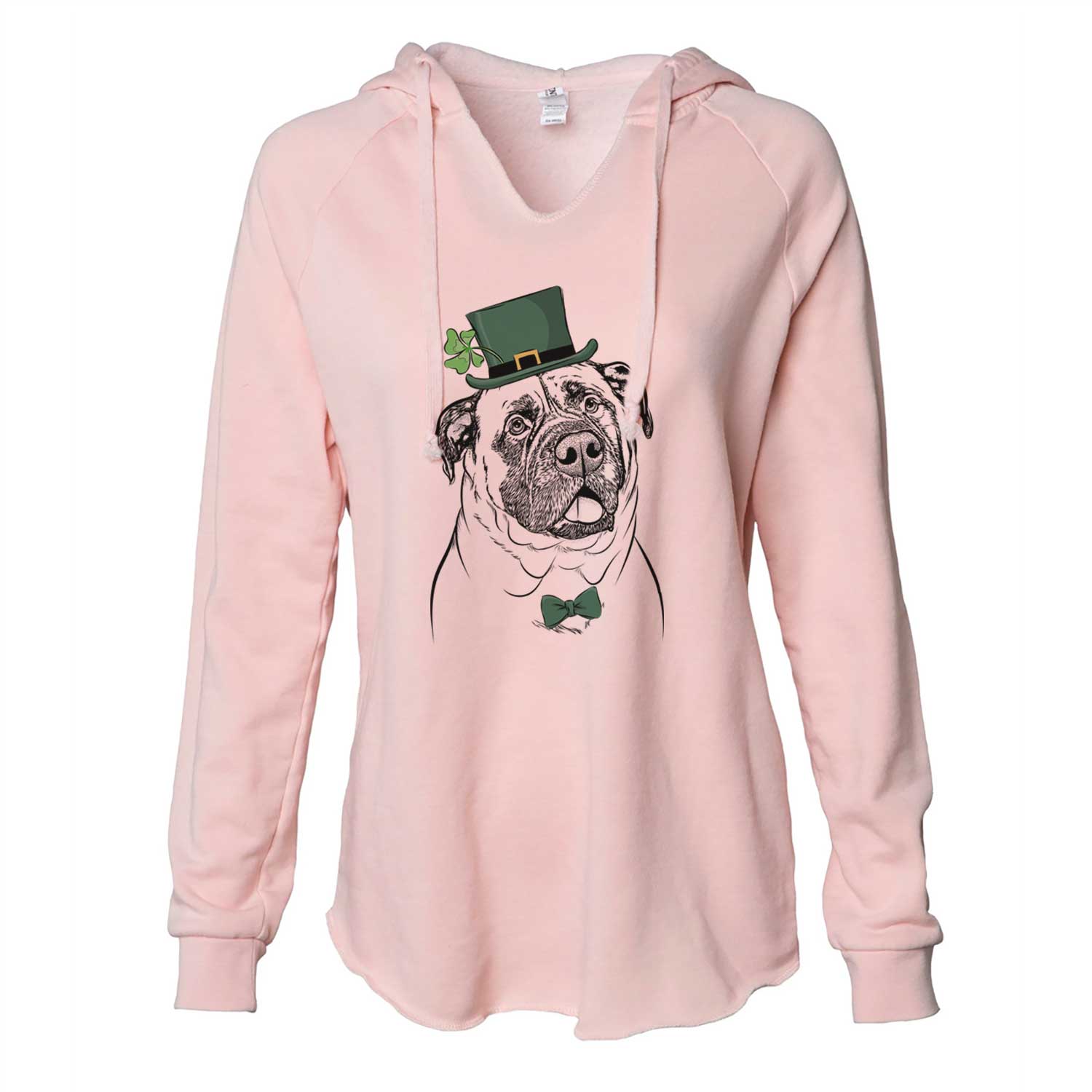 St. Patrick's Big P the English Mastiff - Cali Wave Hooded Sweatshirt