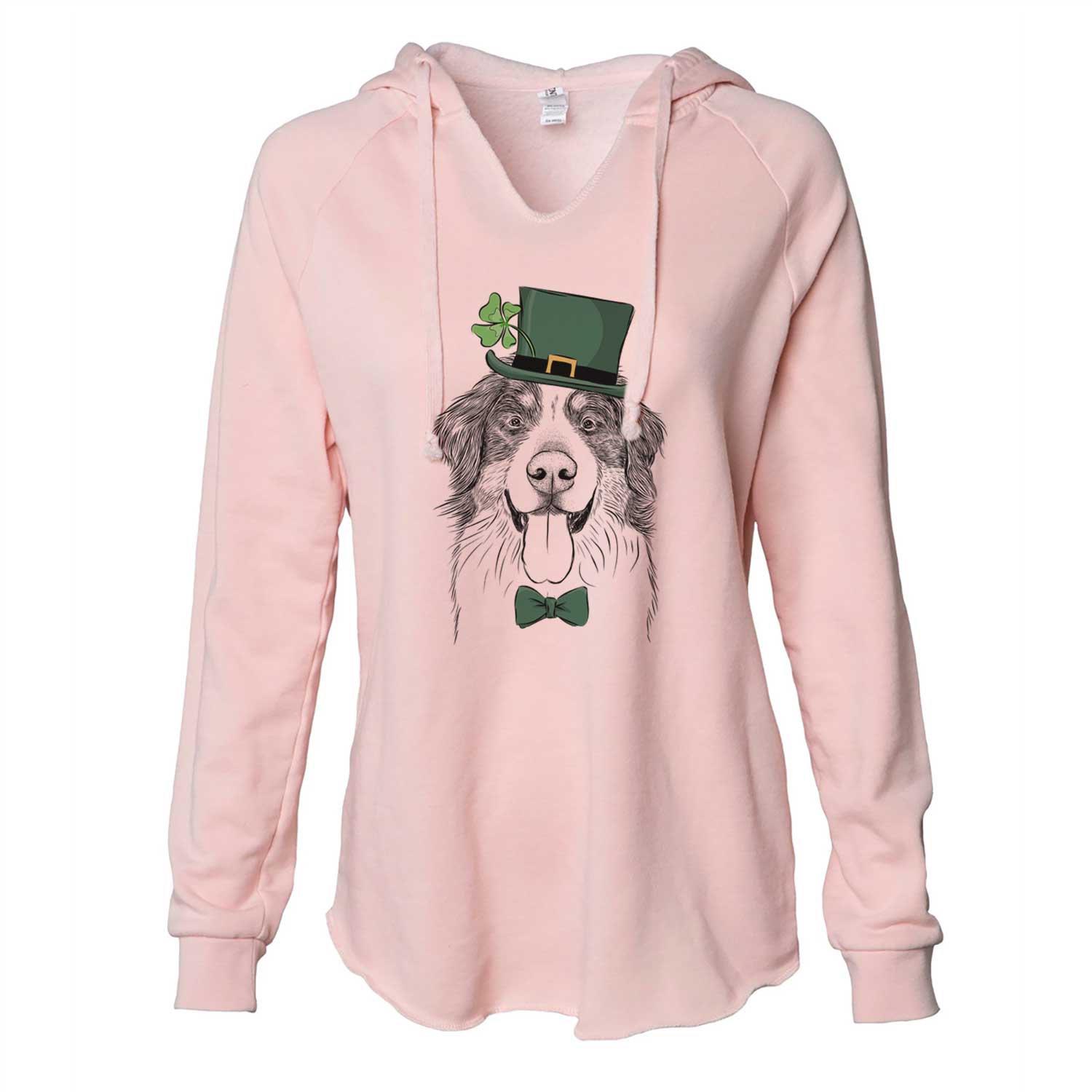 St. Patrick's Blaze the Bernese Mountain Dog - Cali Wave Hooded Sweatshirt