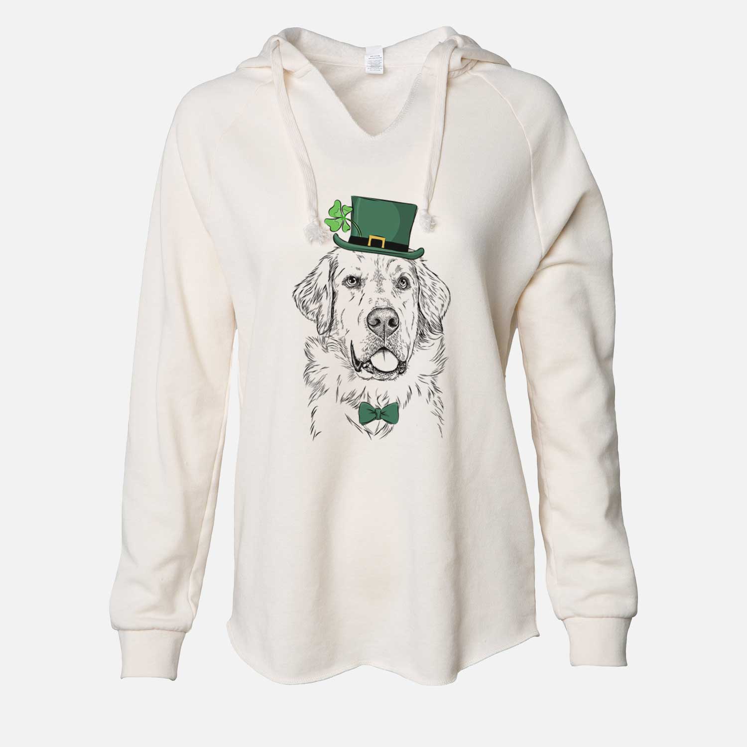 St. Patrick's Brophy the Great Pyrenees - Cali Wave Hooded Sweatshirt