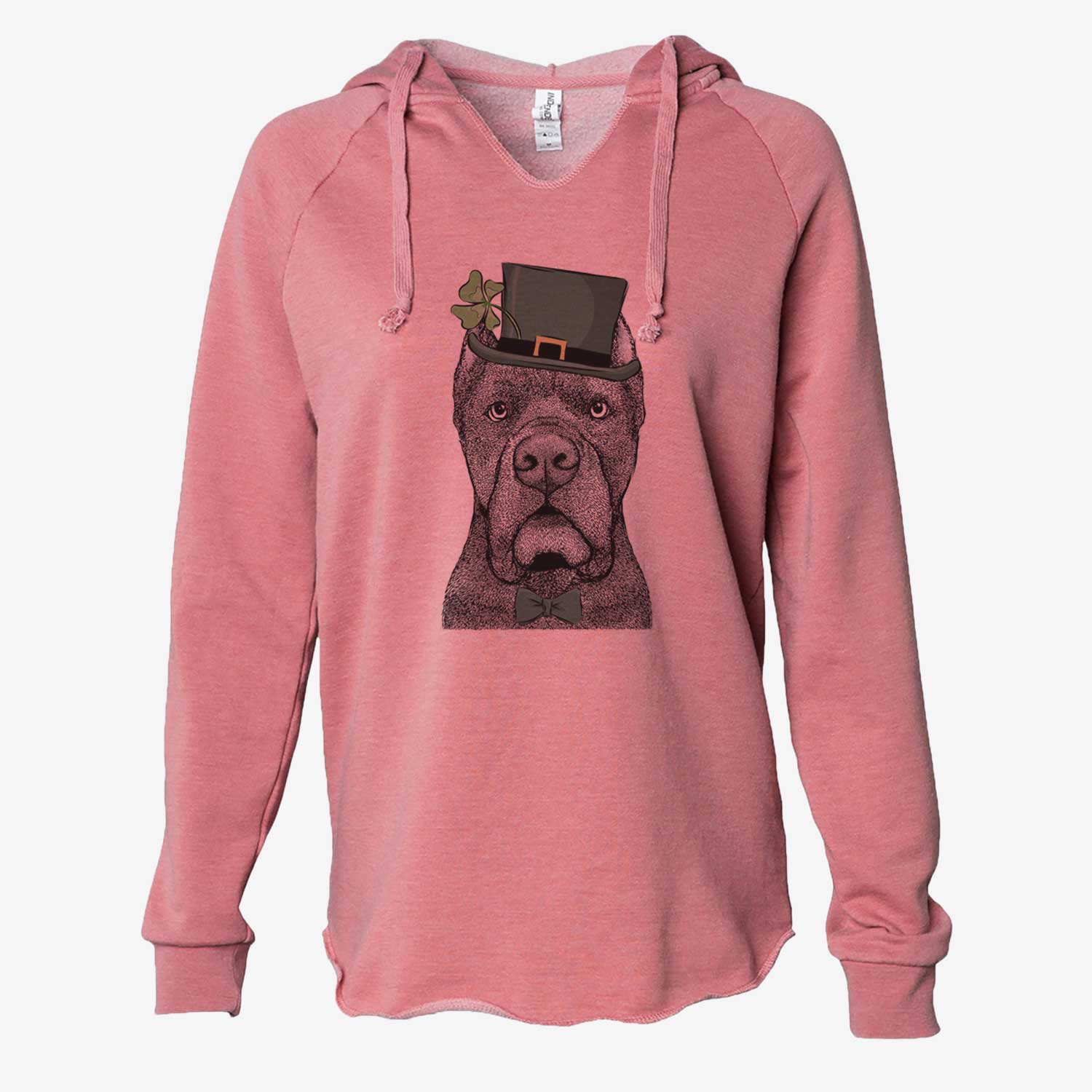 St. Patrick's Bruno the Cane Corso - Cali Wave Hooded Sweatshirt
