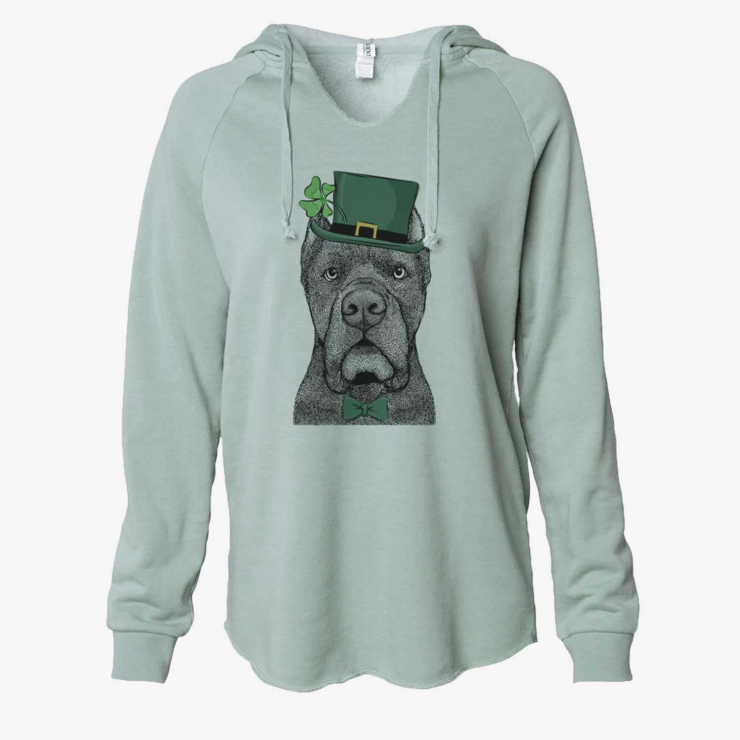 St. Patrick's Bruno the Cane Corso - Cali Wave Hooded Sweatshirt