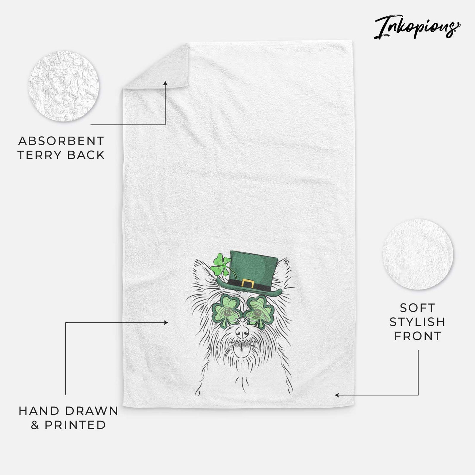 Calum the Cairn Terrier Decorative Hand Towel