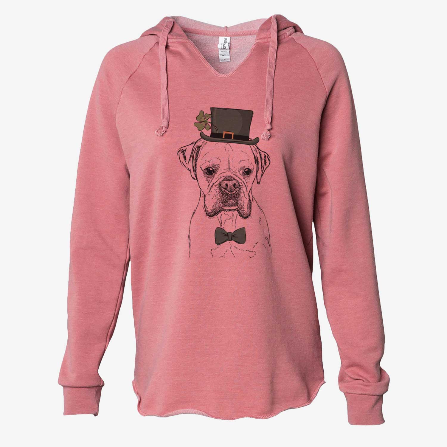 St. Patrick's Champion Bentley the Boxer - Cali Wave Hooded Sweatshirt