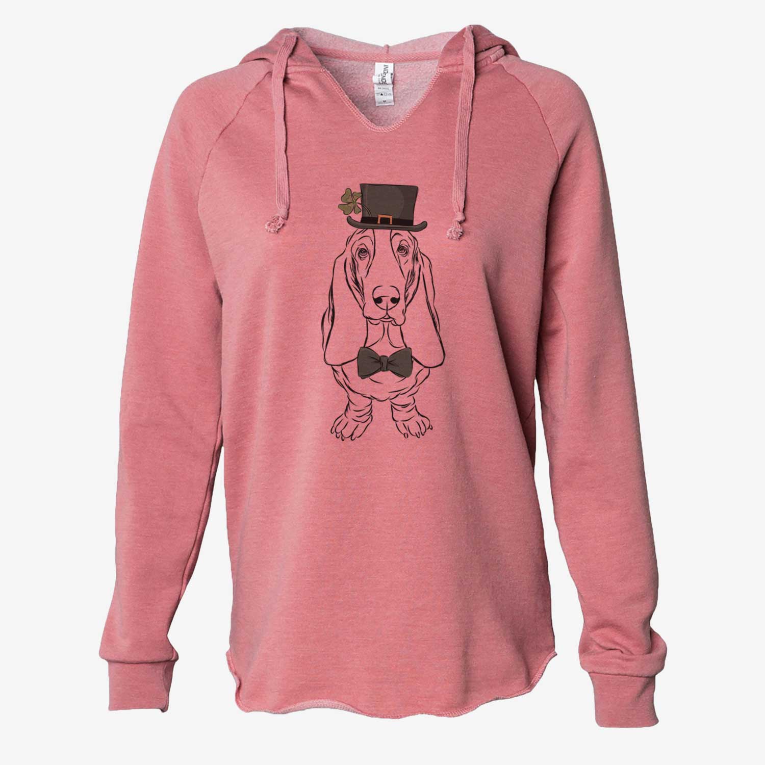 St. Patrick's Charlie the Basset Hound - Cali Wave Hooded Sweatshirt