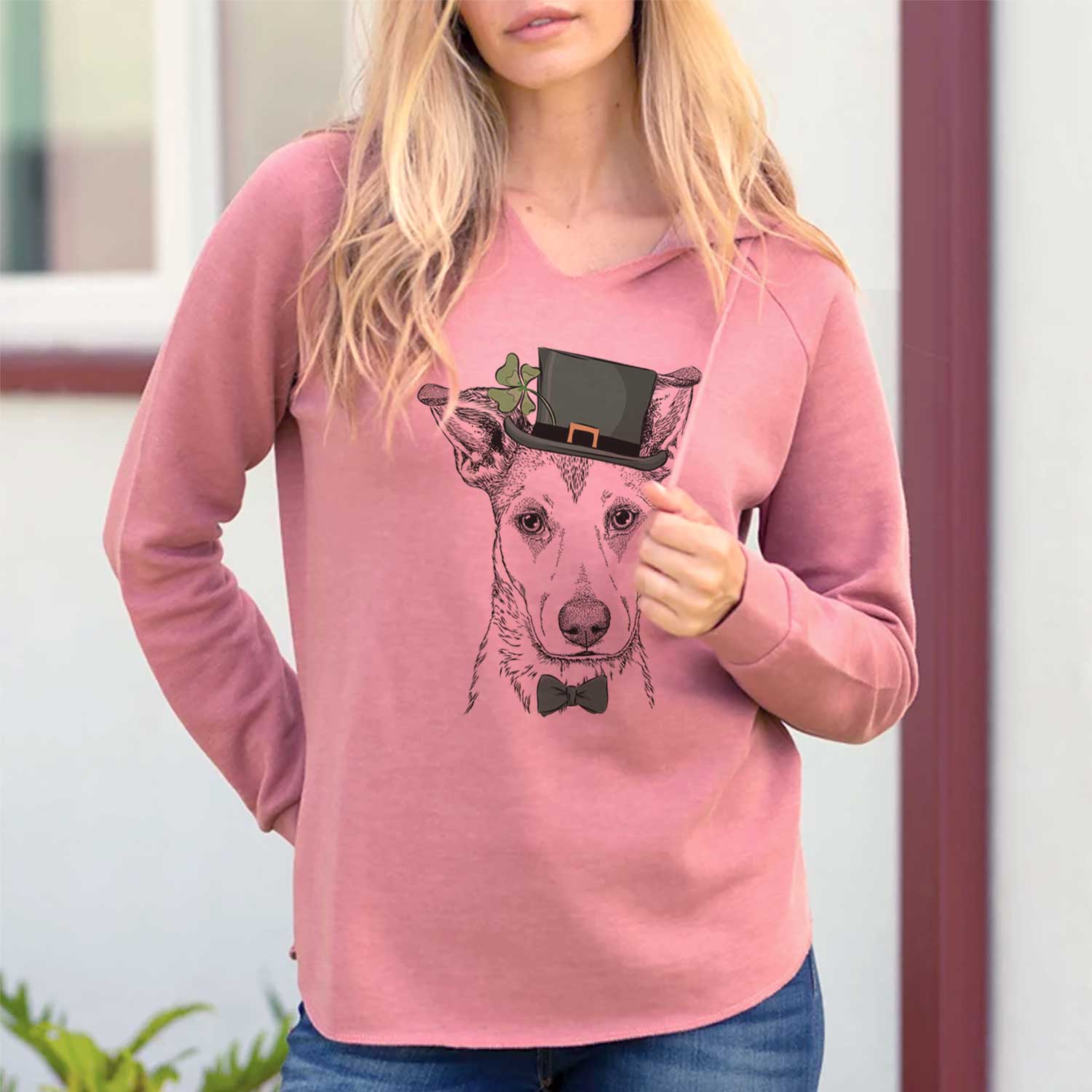 St. Patrick's Coral the Mixed Breed - Cali Wave Hooded Sweatshirt